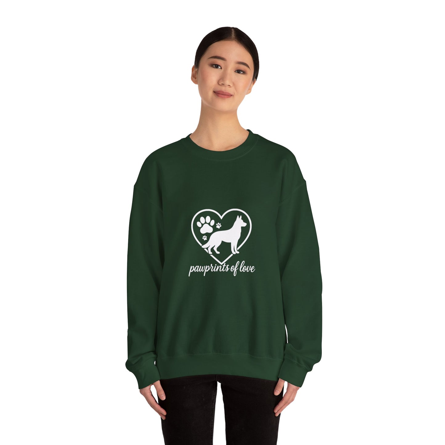 More Pawprints of Love-Cozy Unisex Crewneck Sweatshirt - Perfect for Fall, Gift for Him/Her, Casual Wear