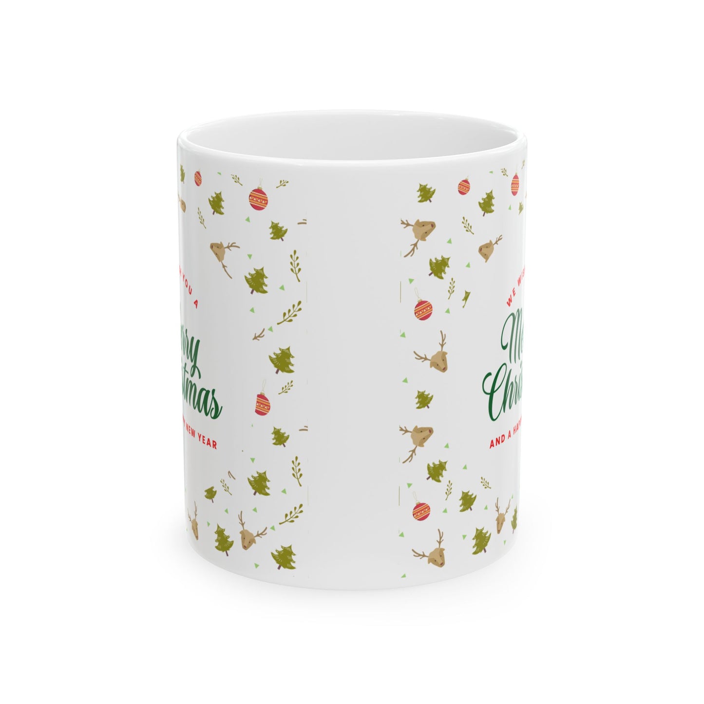 Festive Christmas Mug, Holiday Coffee Cup