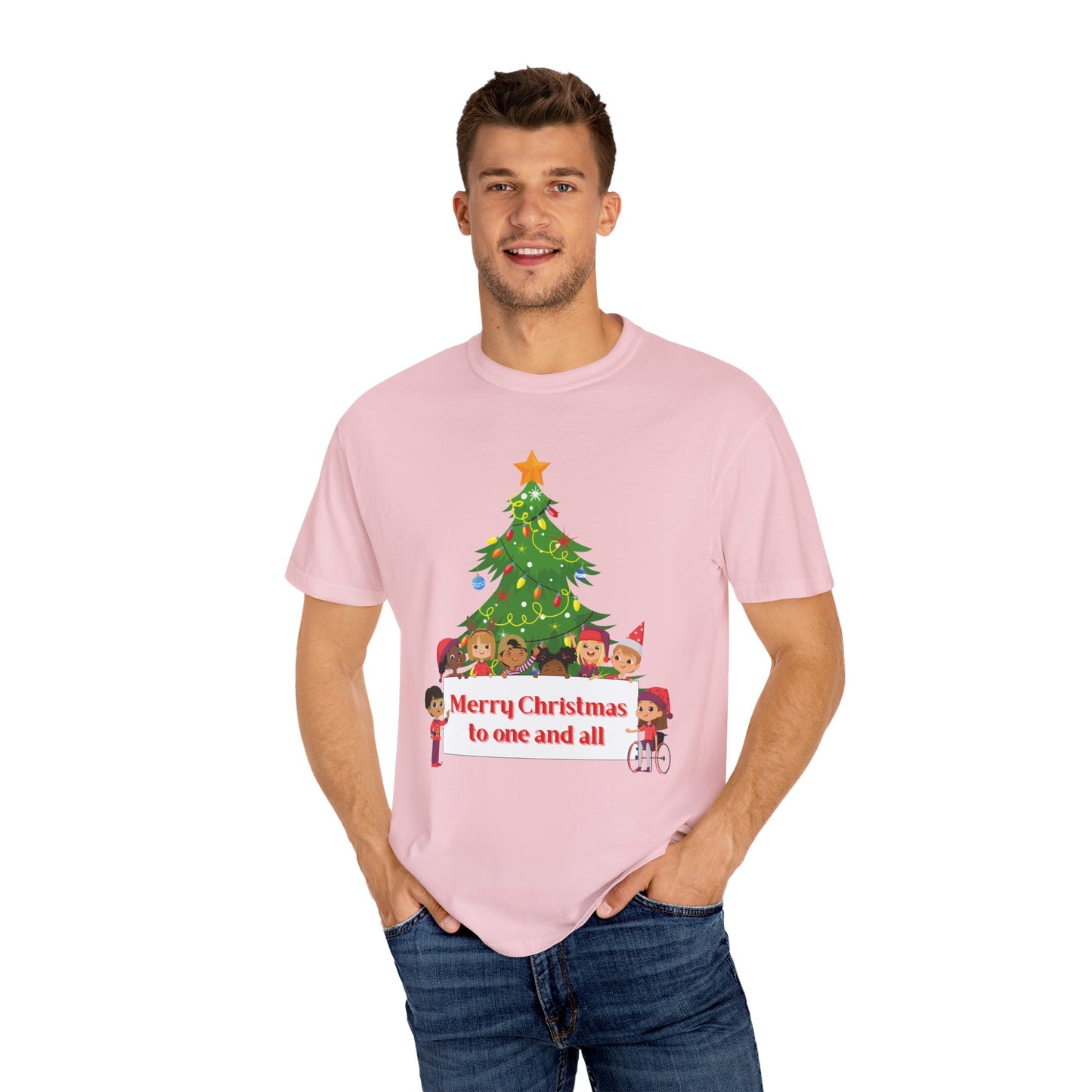 Merry Christmas Unisex T-Shirt, Holiday Tee, Cute Christmas Shirt, Family Gatherings, Festive Gift Idea