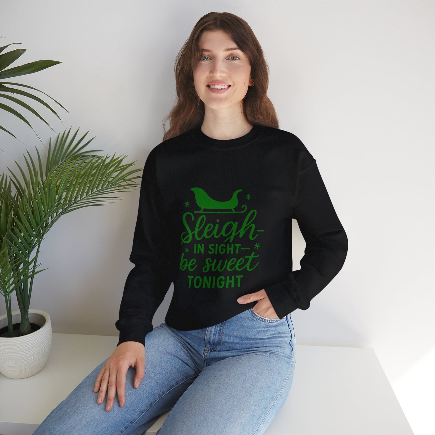 Holiday Cheer Crewneck Sweatshirt - Cozy, Fun Gift for Christmas, Winter Wear, Seasonal Fashion, Cozy Apparel, Festive Style