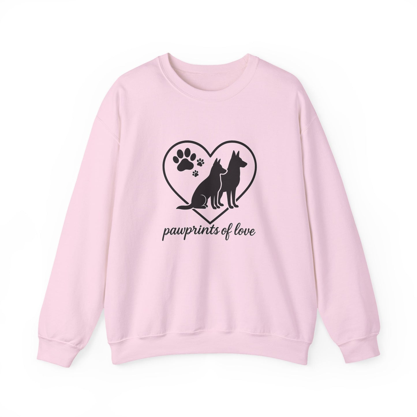 Pawprint Love Sweatshirt for Dog Lovers | Cozy Crewneck, Gift for Pet Owners, Animal Lovers, Dog Mom, Casual Style