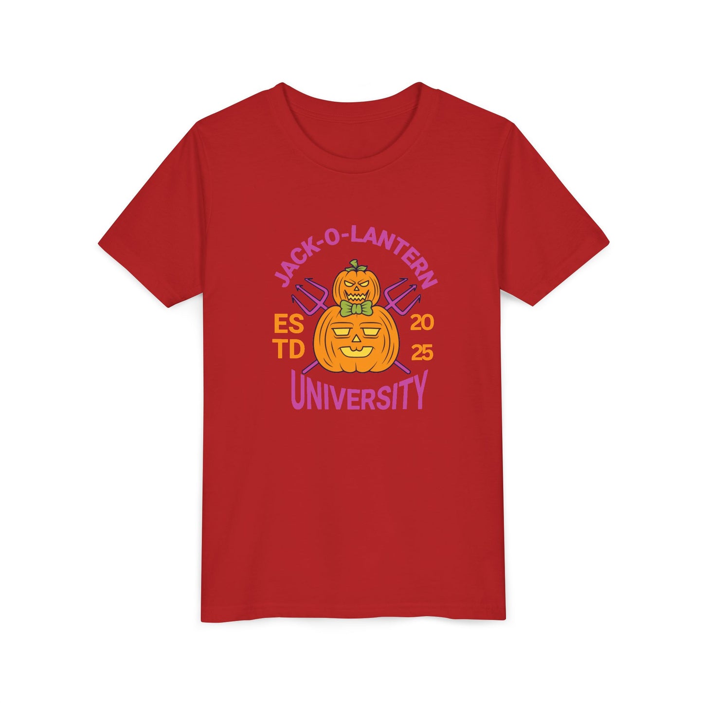 Jack-O-Lantern University Youth Tee Halloween T-Shirt
