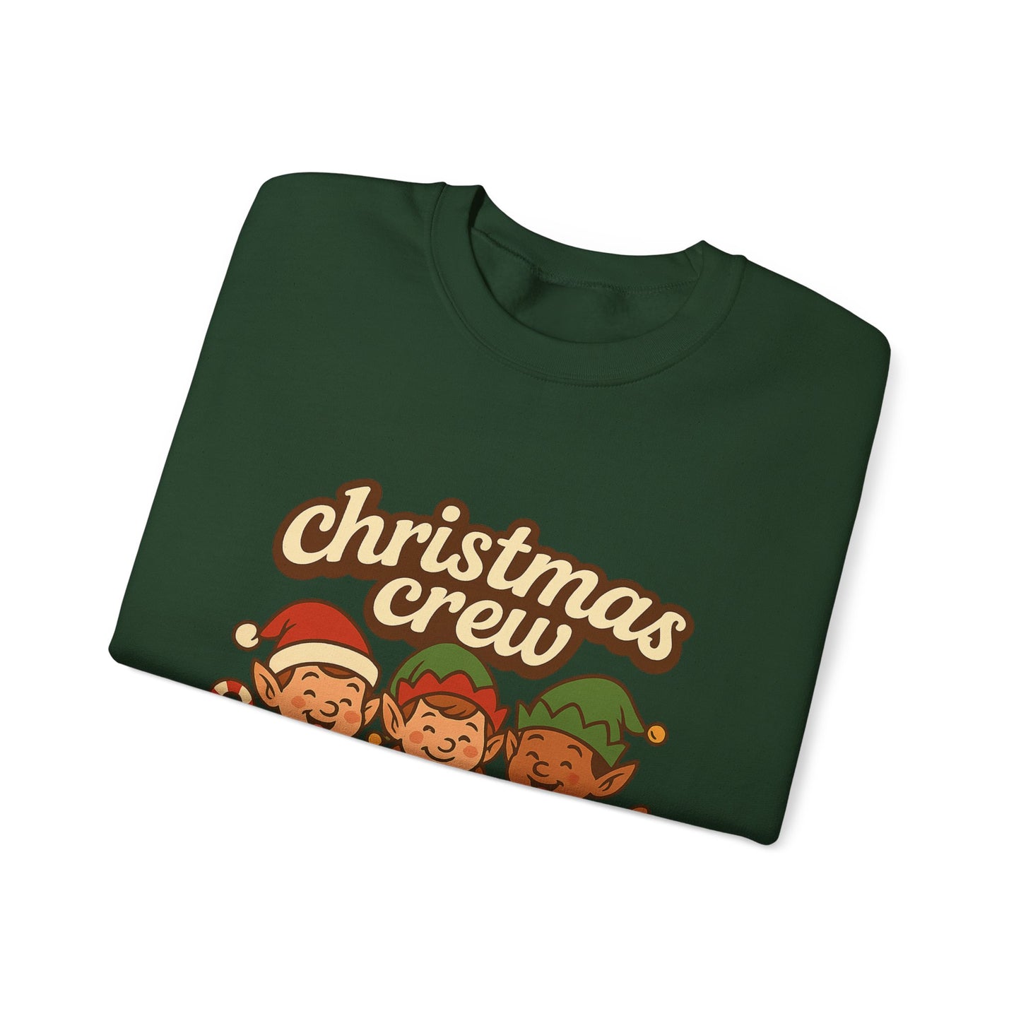The crew of Christmas elves Unisex Heavy Blend™ Crewneck Sweatshirt