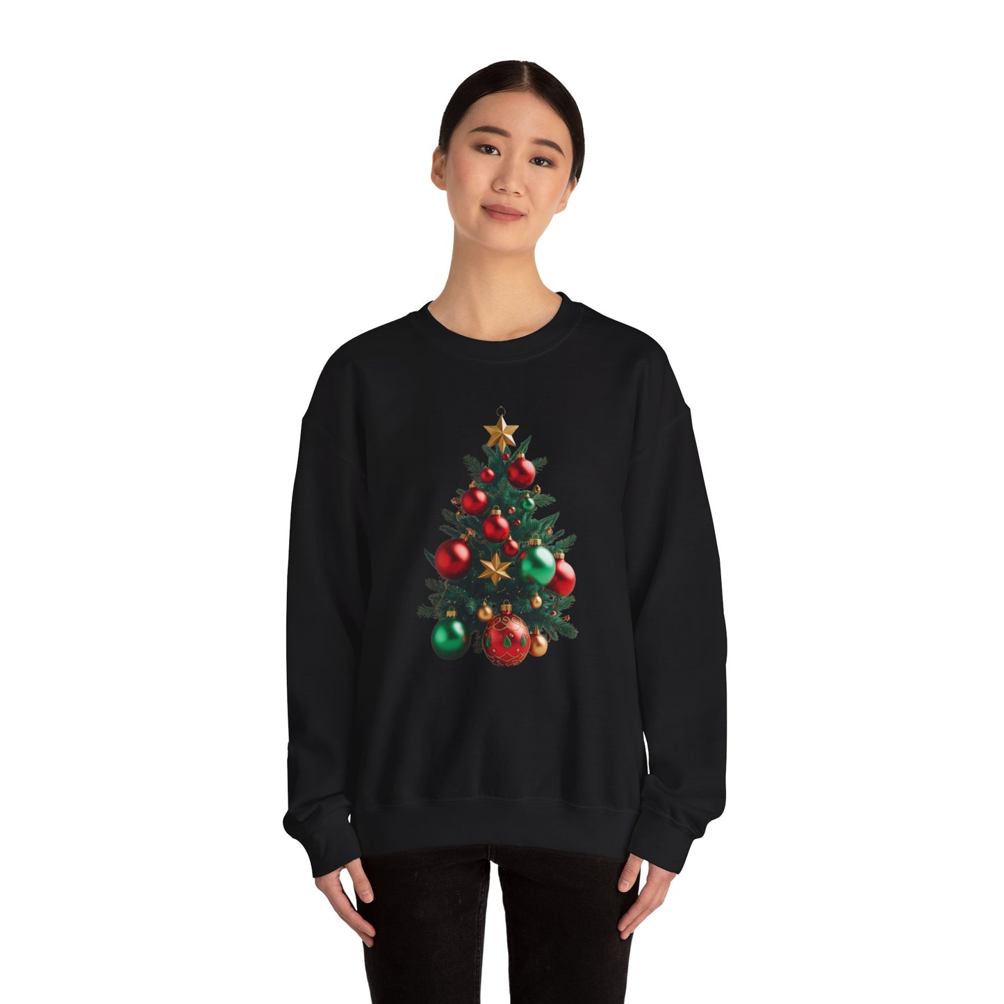 Christmas tree ornament design Unisex Heavy Blend™ Crewneck Sweatshirt
