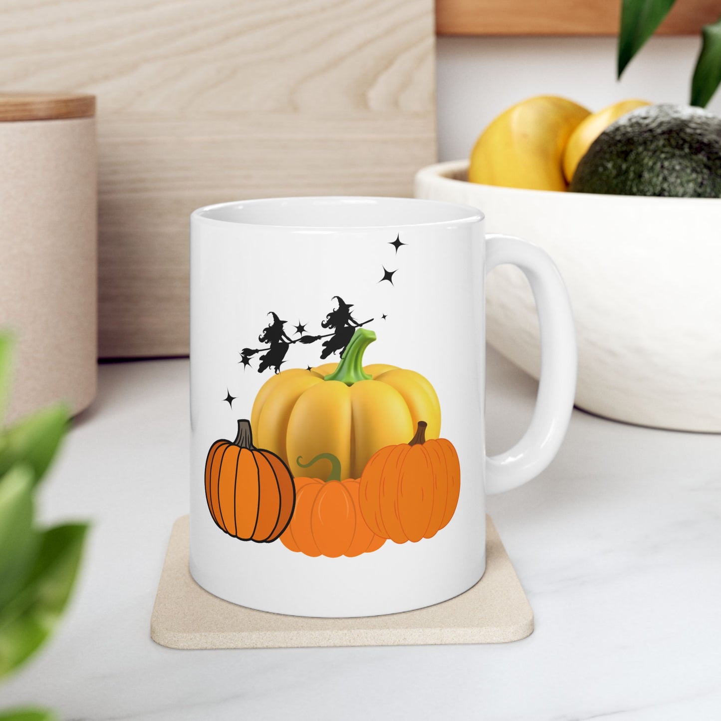 Autumn Halloween Pumpkin Ceramic Mug