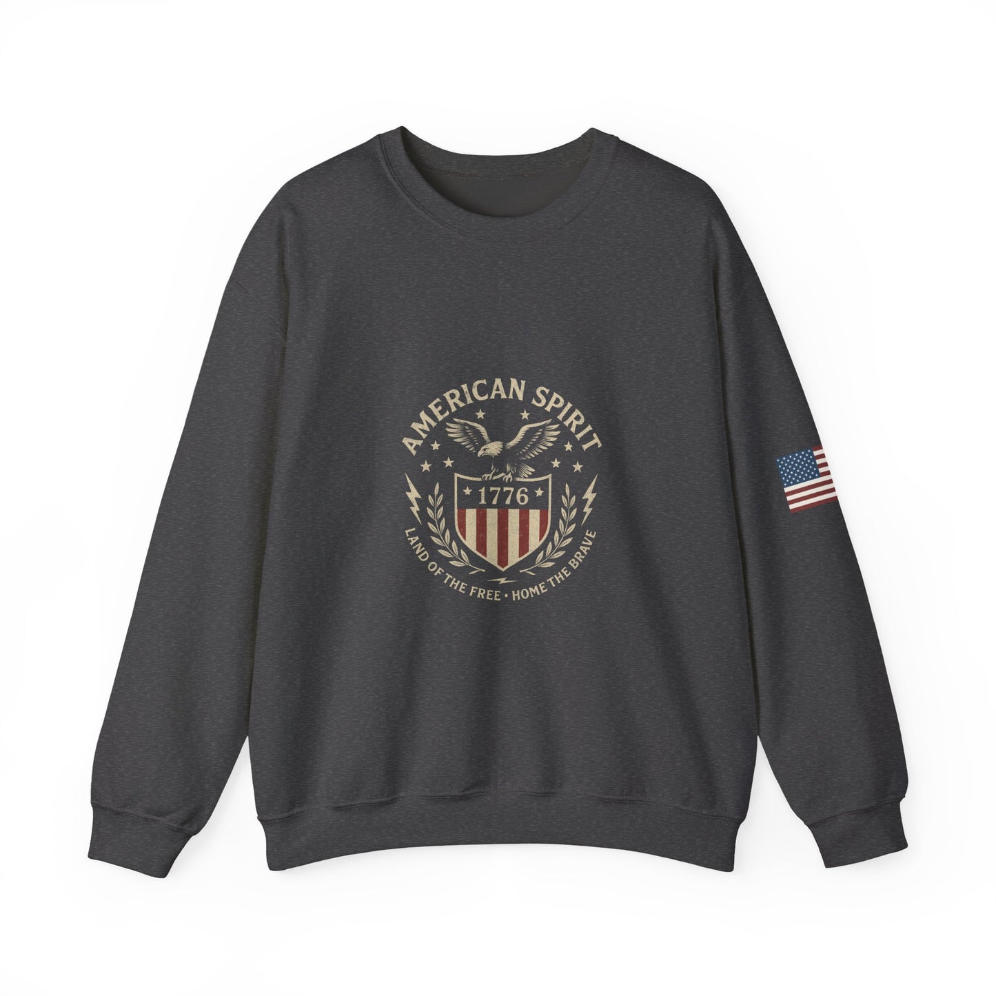 Patriotic Crewneck Sweatshirt, American Spirit Sweatshirt, Vintage Style Crewneck, 4th of July Outfit, Unisex Sweatshirt