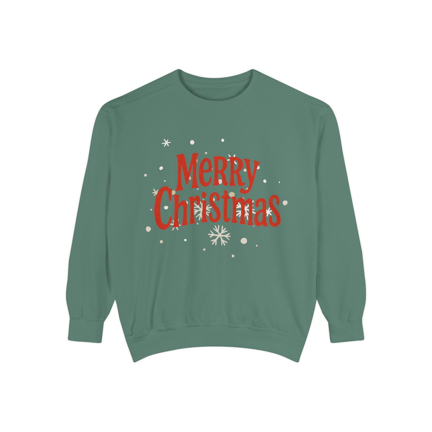 Merry Christmas Unisex Garment-Dyed Sweatshirt
