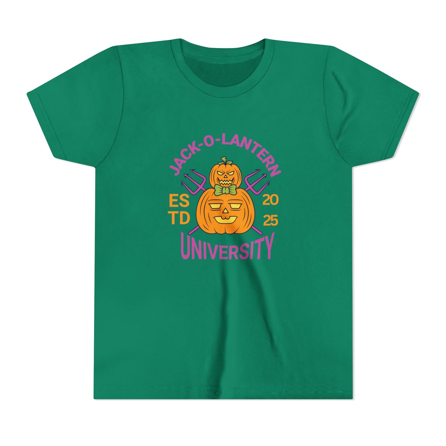 Jack-O-Lantern University Youth Tee Halloween T-Shirt