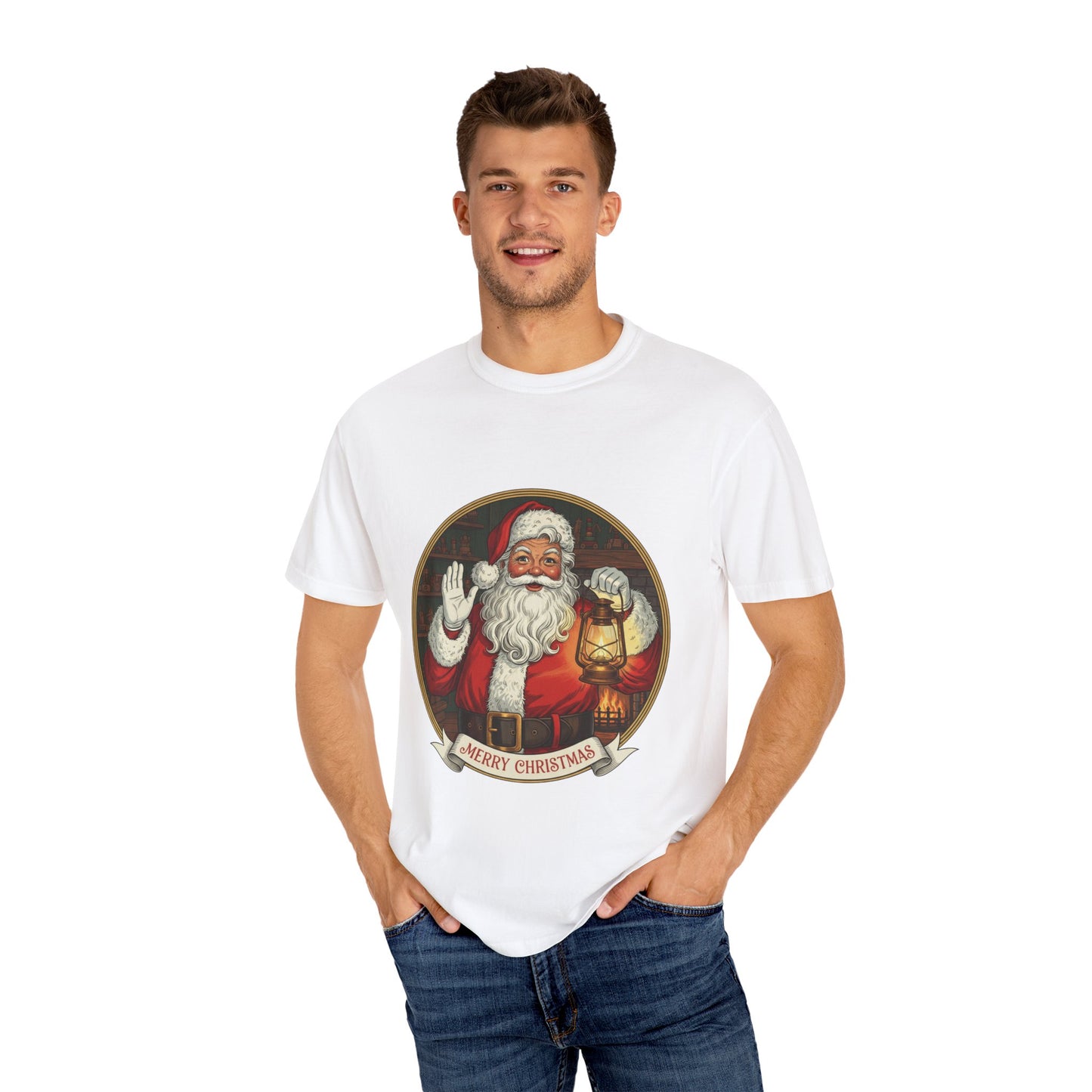 Merry Christmas Santa T-Shirt, Holiday Apparel for Festive Cheer, Unisex Christmas Tee, Perfect Gift for Family, Santa Lovers