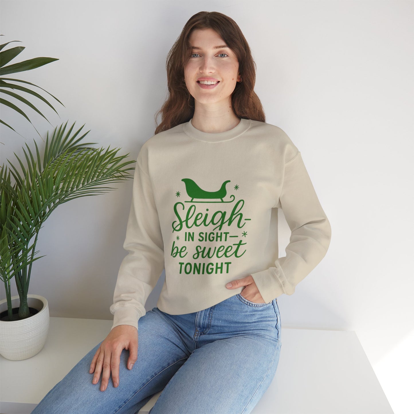 Holiday Cheer Crewneck Sweatshirt - Cozy, Fun Gift for Christmas, Winter Wear, Seasonal Fashion, Cozy Apparel, Festive Style