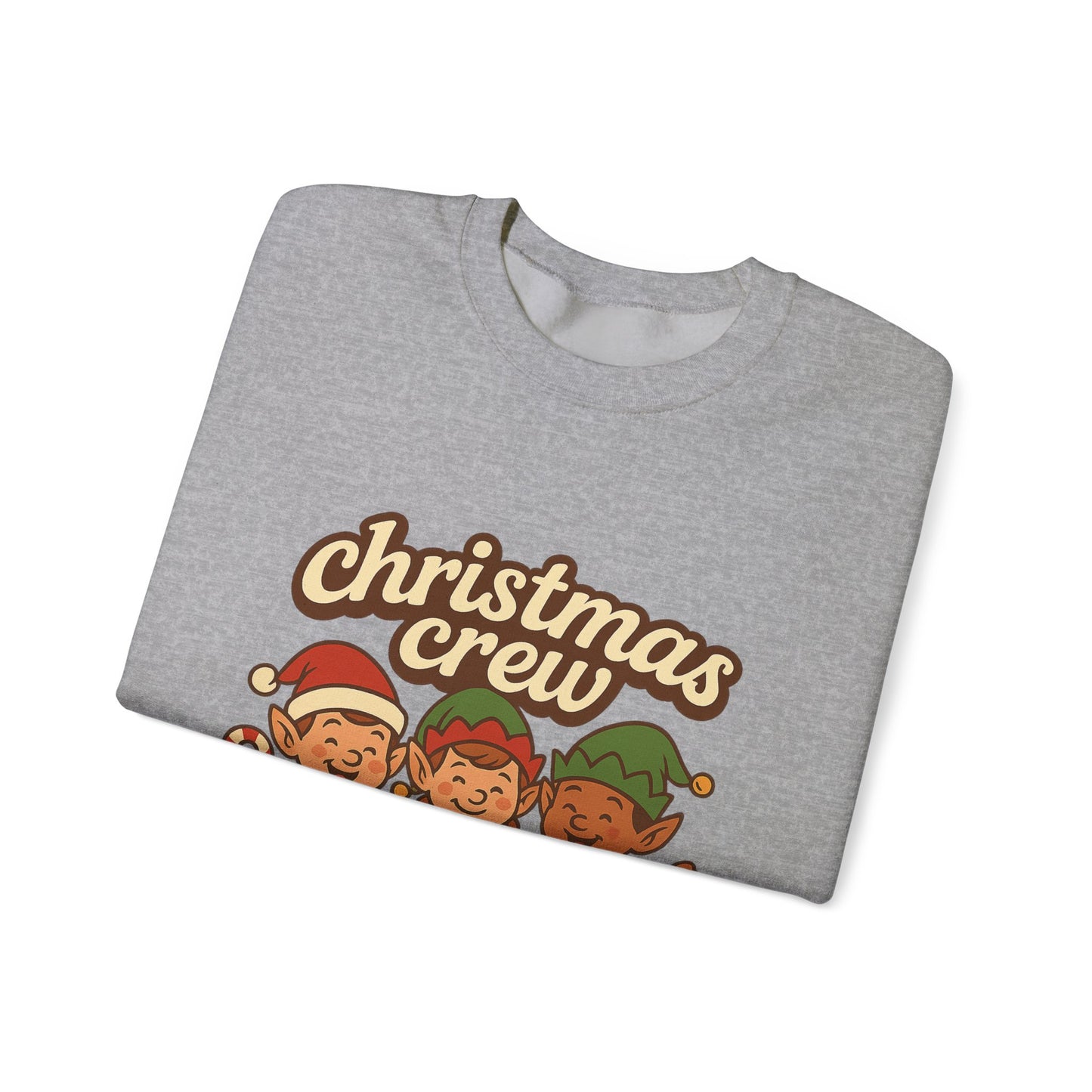The crew of Christmas elves Unisex Heavy Blend™ Crewneck Sweatshirt