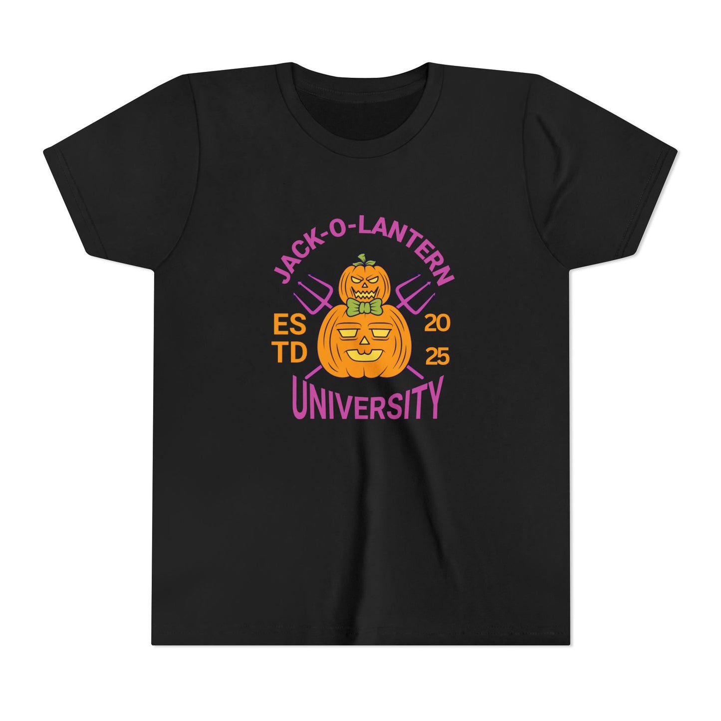 Jack-O-Lantern University Youth Tee Halloween T-Shirt