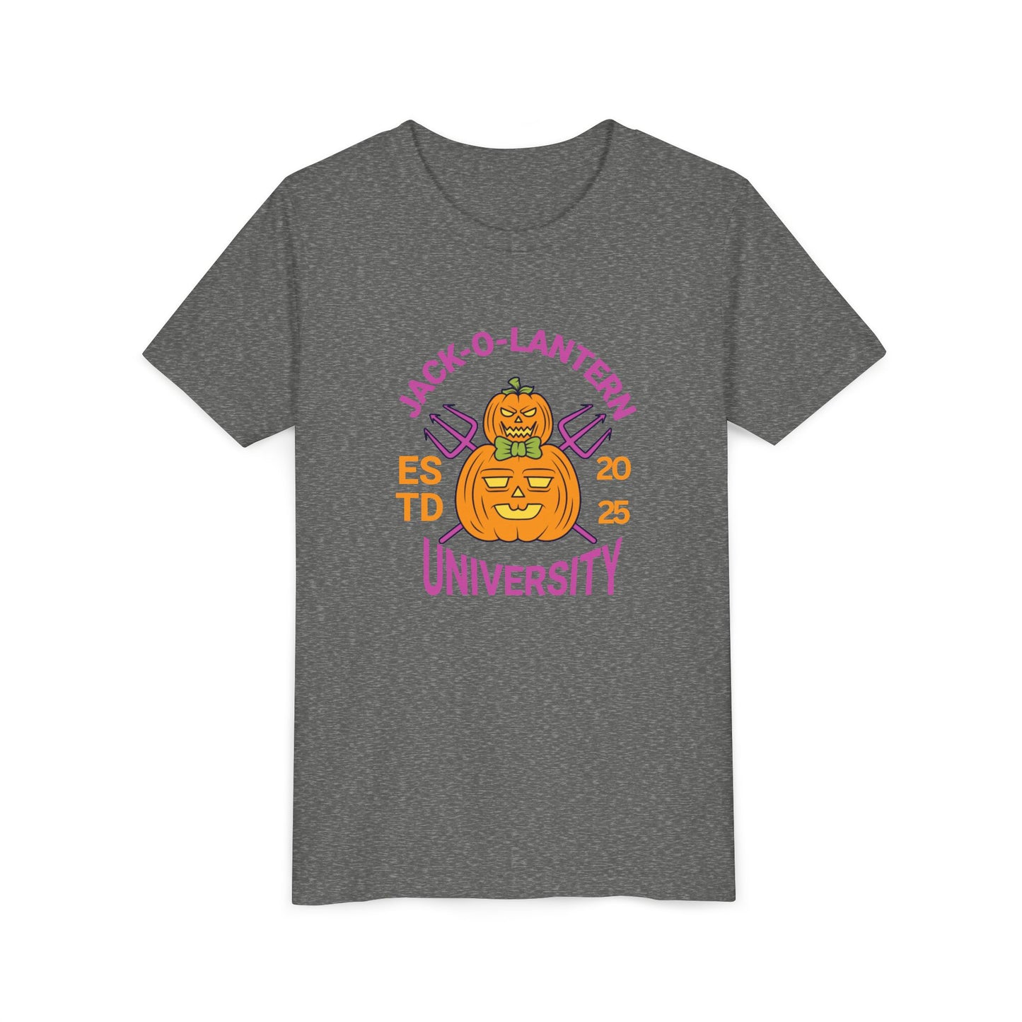 Jack-O-Lantern University Youth Tee Halloween T-Shirt