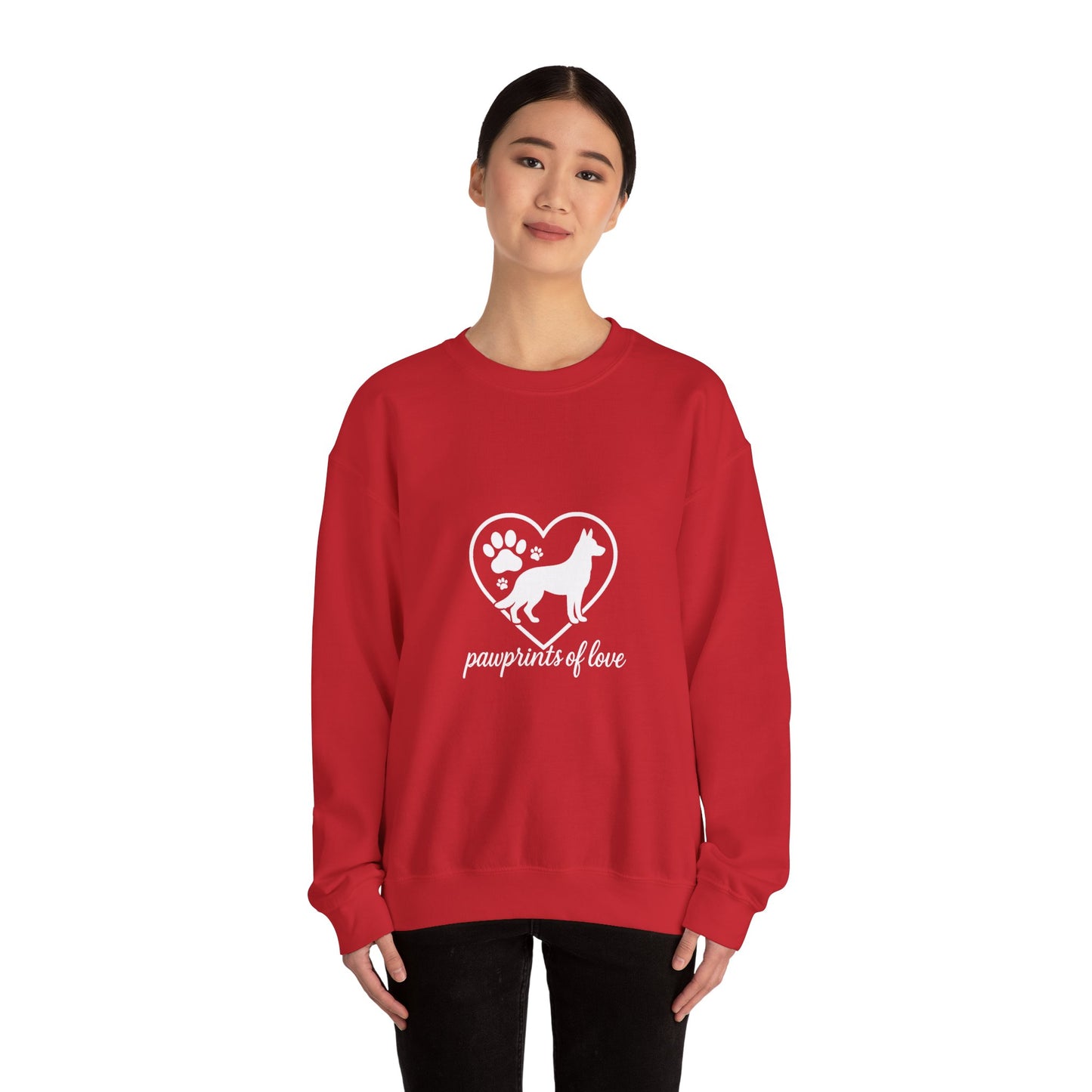 More Pawprints of Love-Cozy Unisex Crewneck Sweatshirt - Perfect for Fall, Gift for Him/Her, Casual Wear
