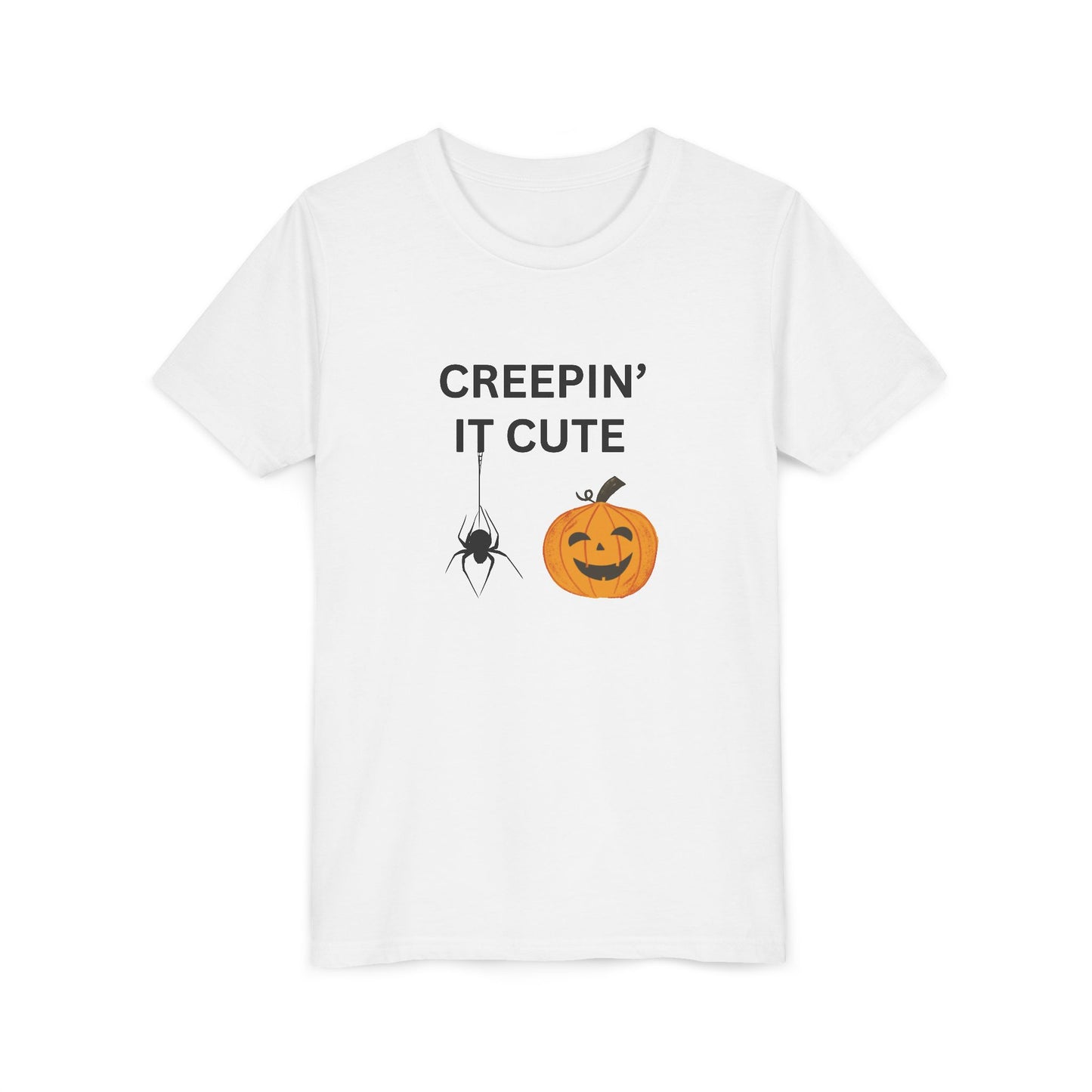 Halloween Youth Tee, Creepin' It Cute Shirt, Fall Apparel