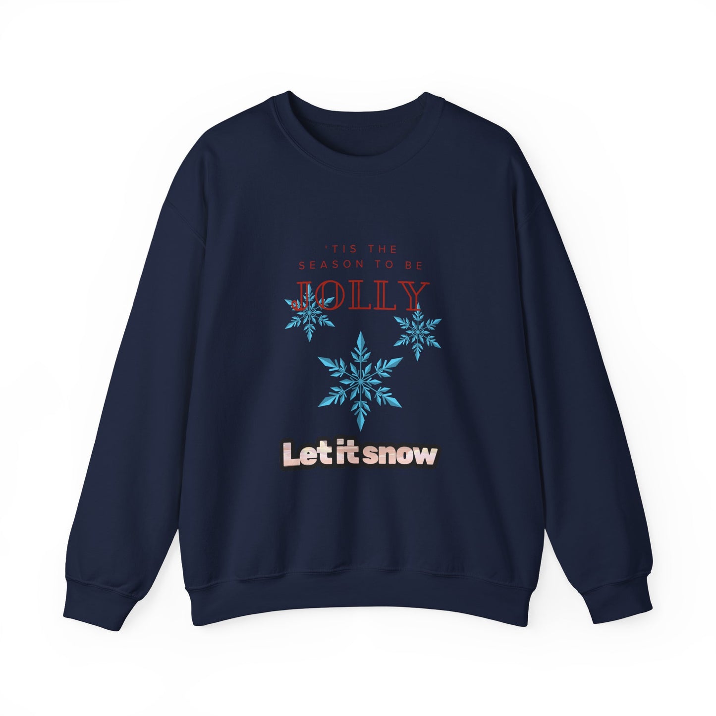 Festive 'Let It Snow' Crewneck Sweatshirt - Cozy Holiday Apparel