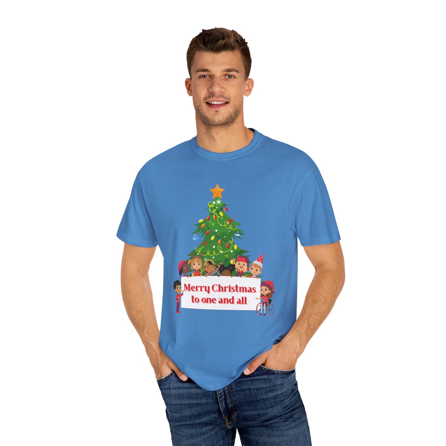 Merry Christmas Unisex T-Shirt, Holiday Tee, Cute Christmas Shirt, Family Gatherings, Festive Gift Idea