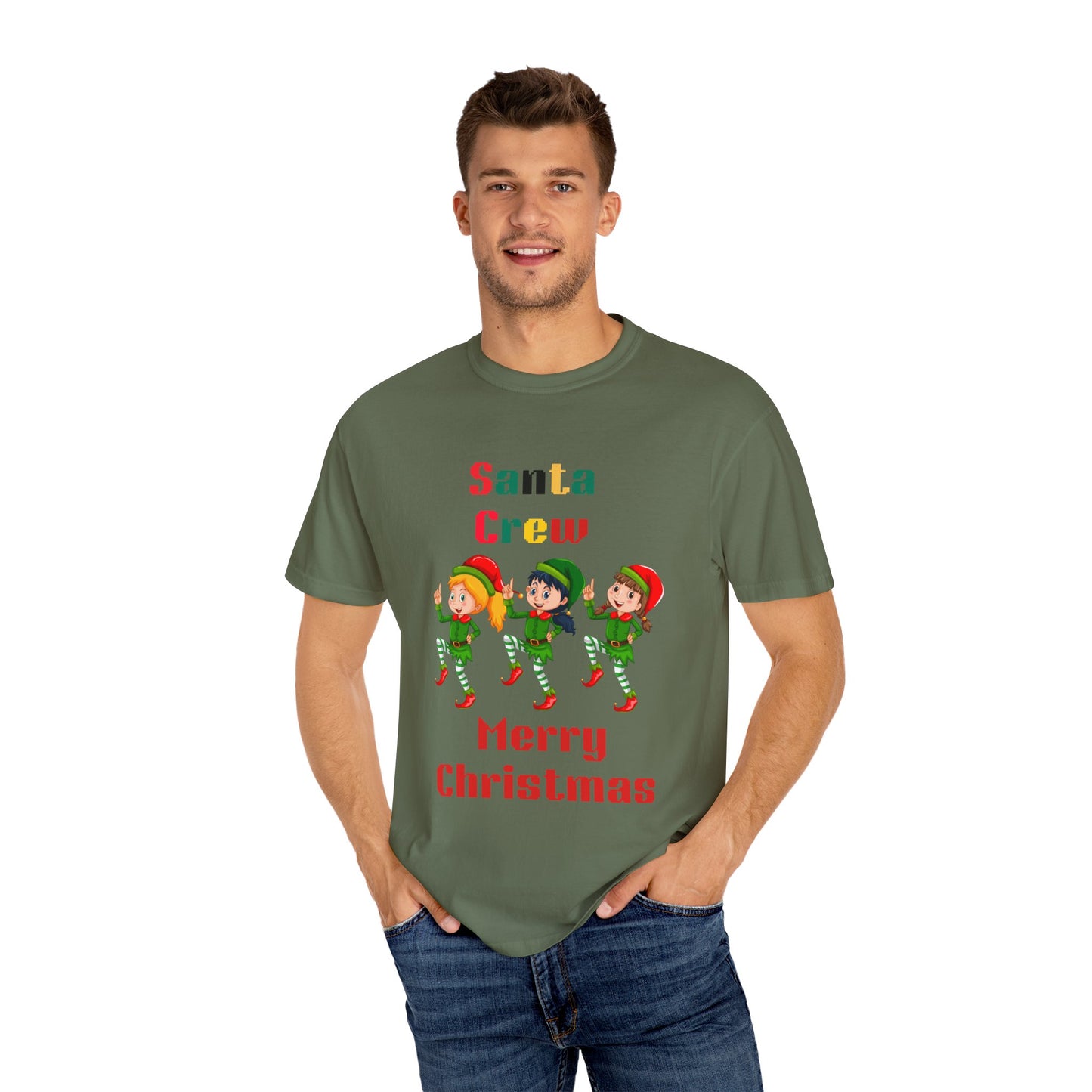 Christmas Elf T-Shirt, Fun Holiday Tee, Santa Crew Shirt, Cute Family Matching Tee, Festive Gift for Kids & Adults