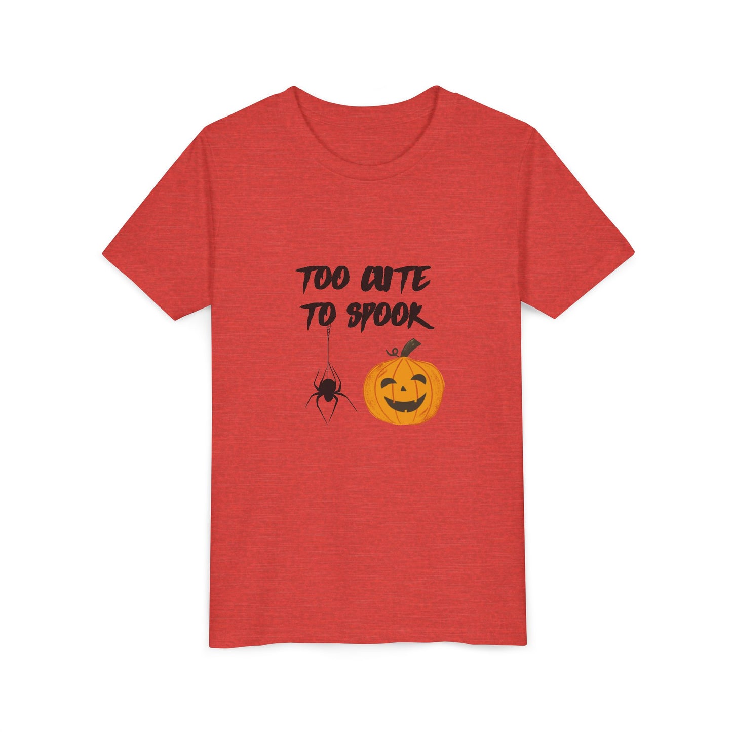 Too Cute to Spook Youth Tee, Halloween Kids Shirt, Adorable Trick or Treat Tee
