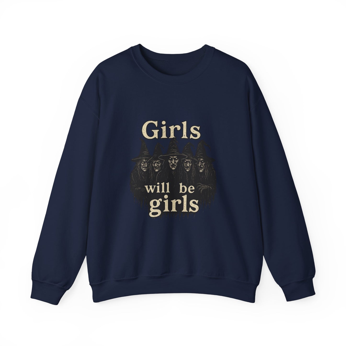 Halloween Feminist Sweatshirt, Girls Will Be Girls Crewneck