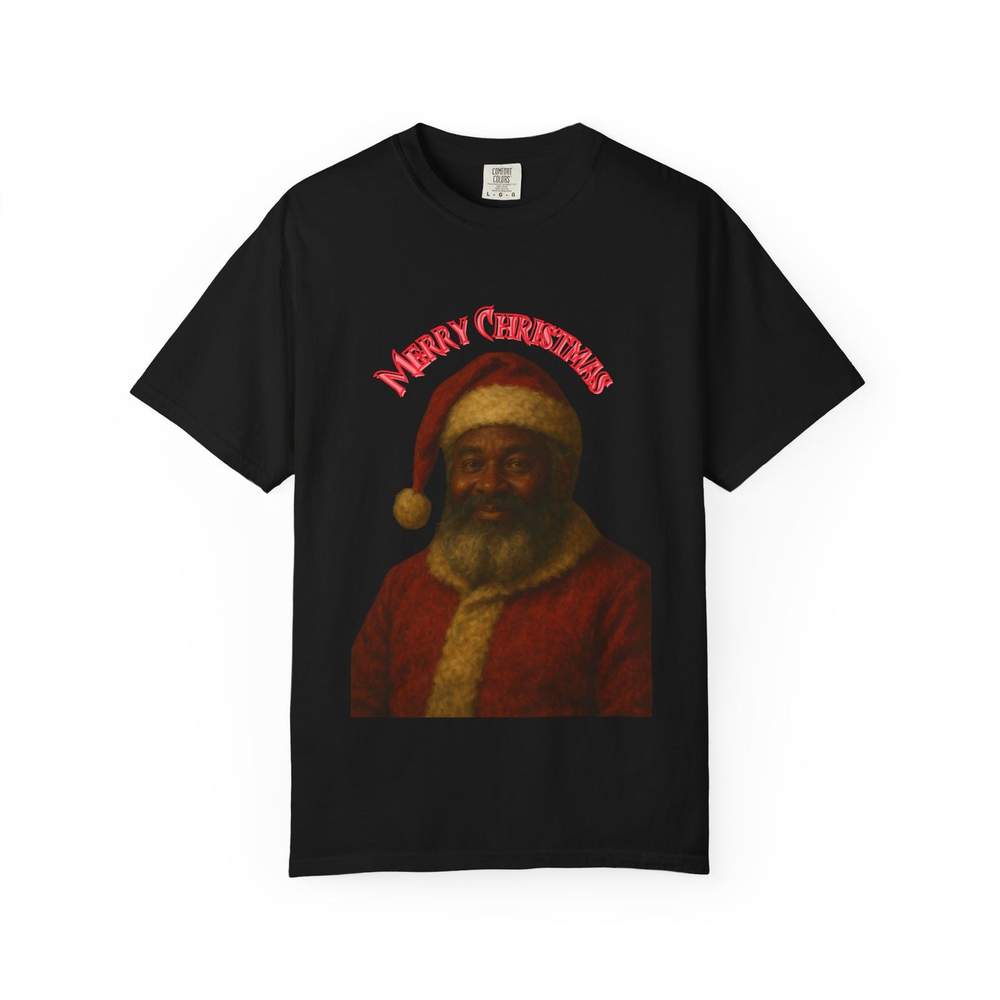 Merry Christmas Vintage Santa T-shirt, Unisex Holiday Tee, Festive Gift, Christmas Apparel, Cool Casual Wear, Seasonal Celebration Shirt