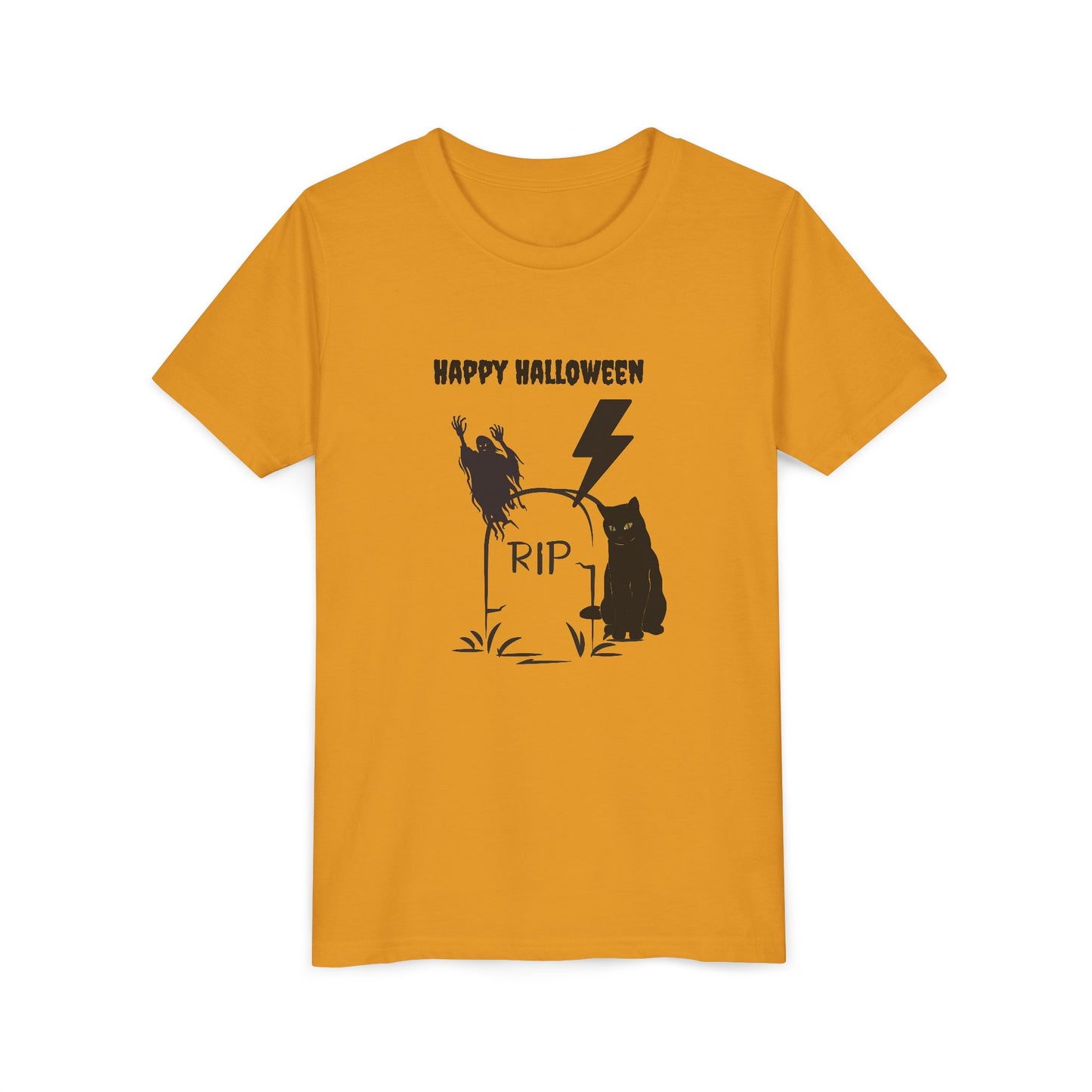 Youth Halloween Tee, Spooky Kids Shirt