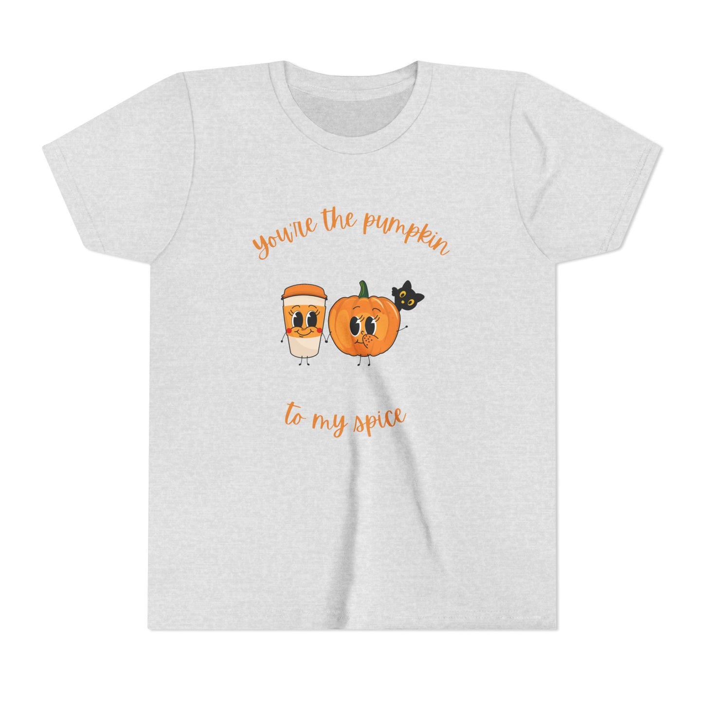 Cute Pumpkin Spice Youth Tee, Halloween T-Shirt