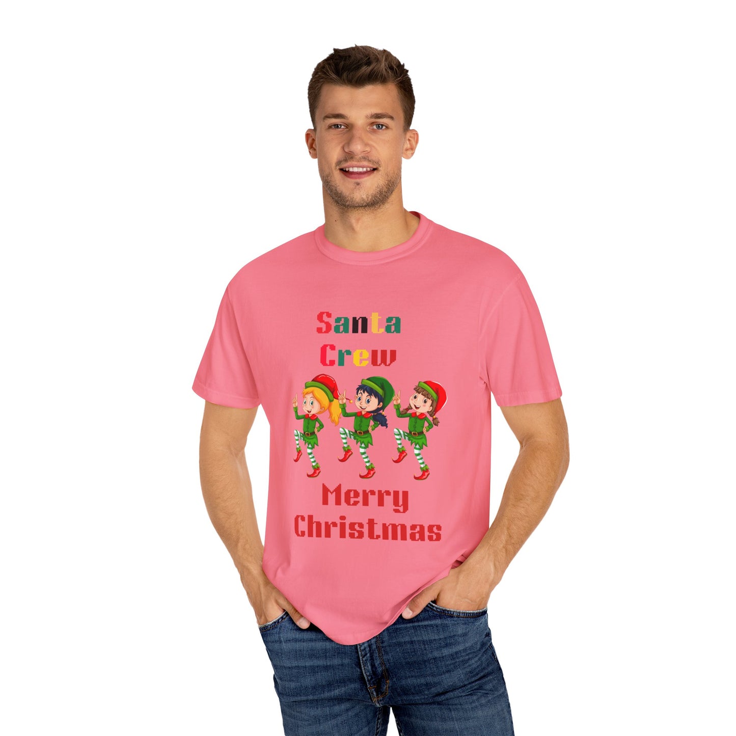 Christmas Elf T-Shirt, Fun Holiday Tee, Santa Crew Shirt, Cute Family Matching Tee, Festive Gift for Kids & Adults