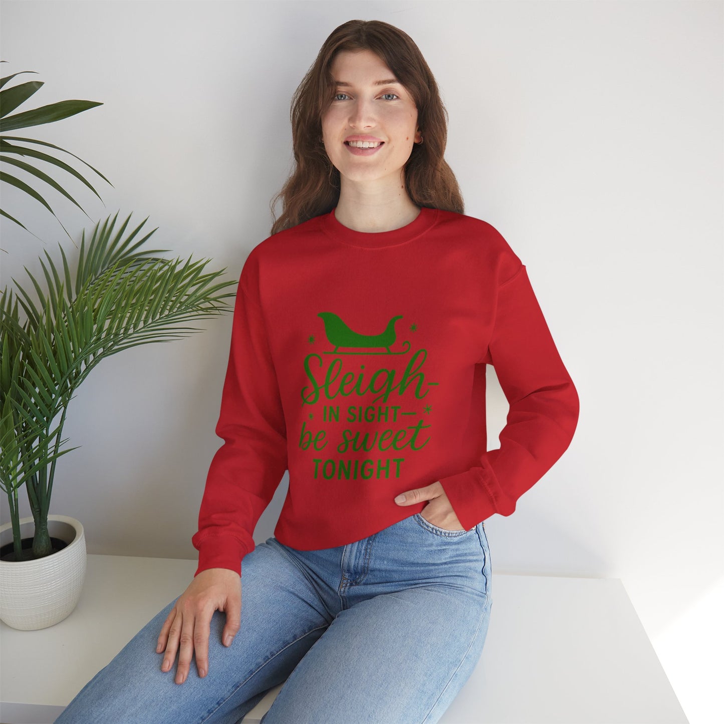 Holiday Cheer Crewneck Sweatshirt - Cozy, Fun Gift for Christmas, Winter Wear, Seasonal Fashion, Cozy Apparel, Festive Style