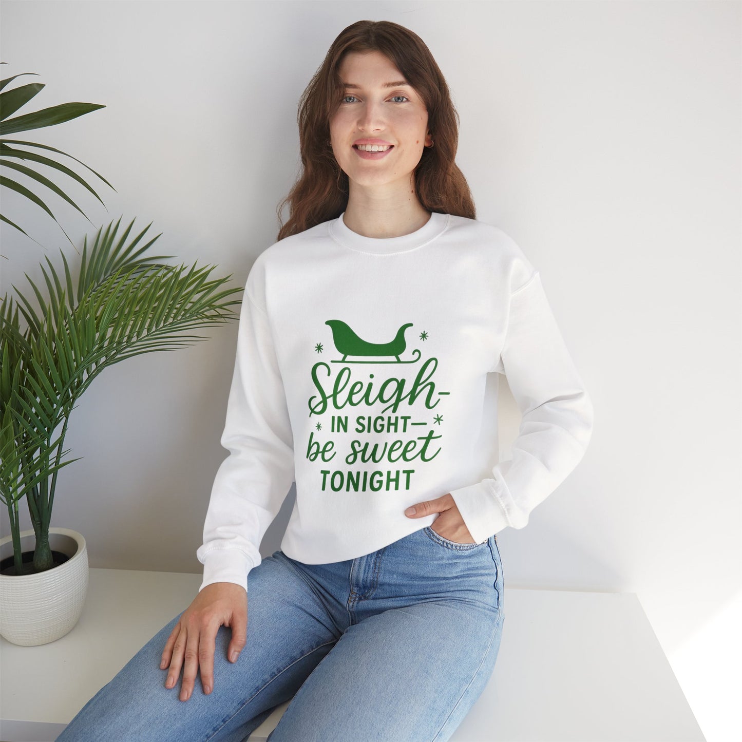 Holiday Cheer Crewneck Sweatshirt - Cozy, Fun Gift for Christmas, Winter Wear, Seasonal Fashion, Cozy Apparel, Festive Style
