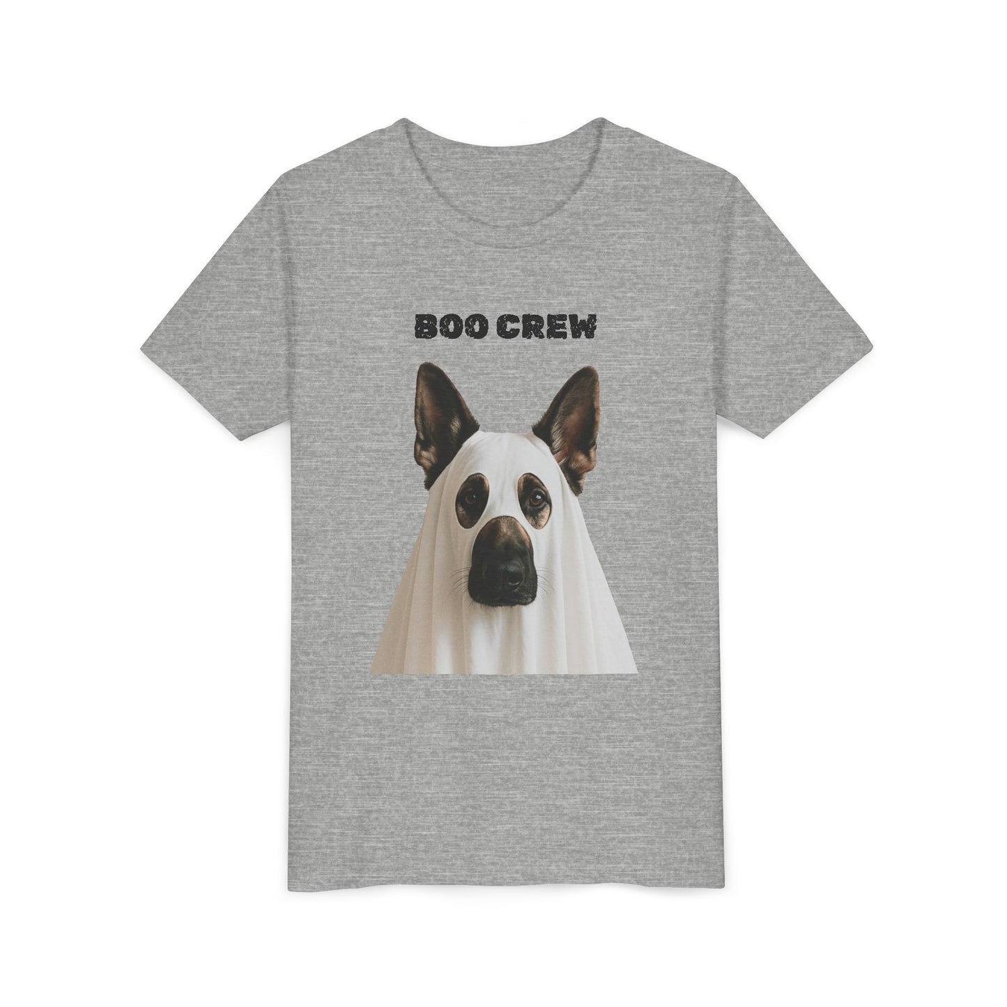 Boo Crew Youth German Shepard Tee, Fun Halloween Shirt