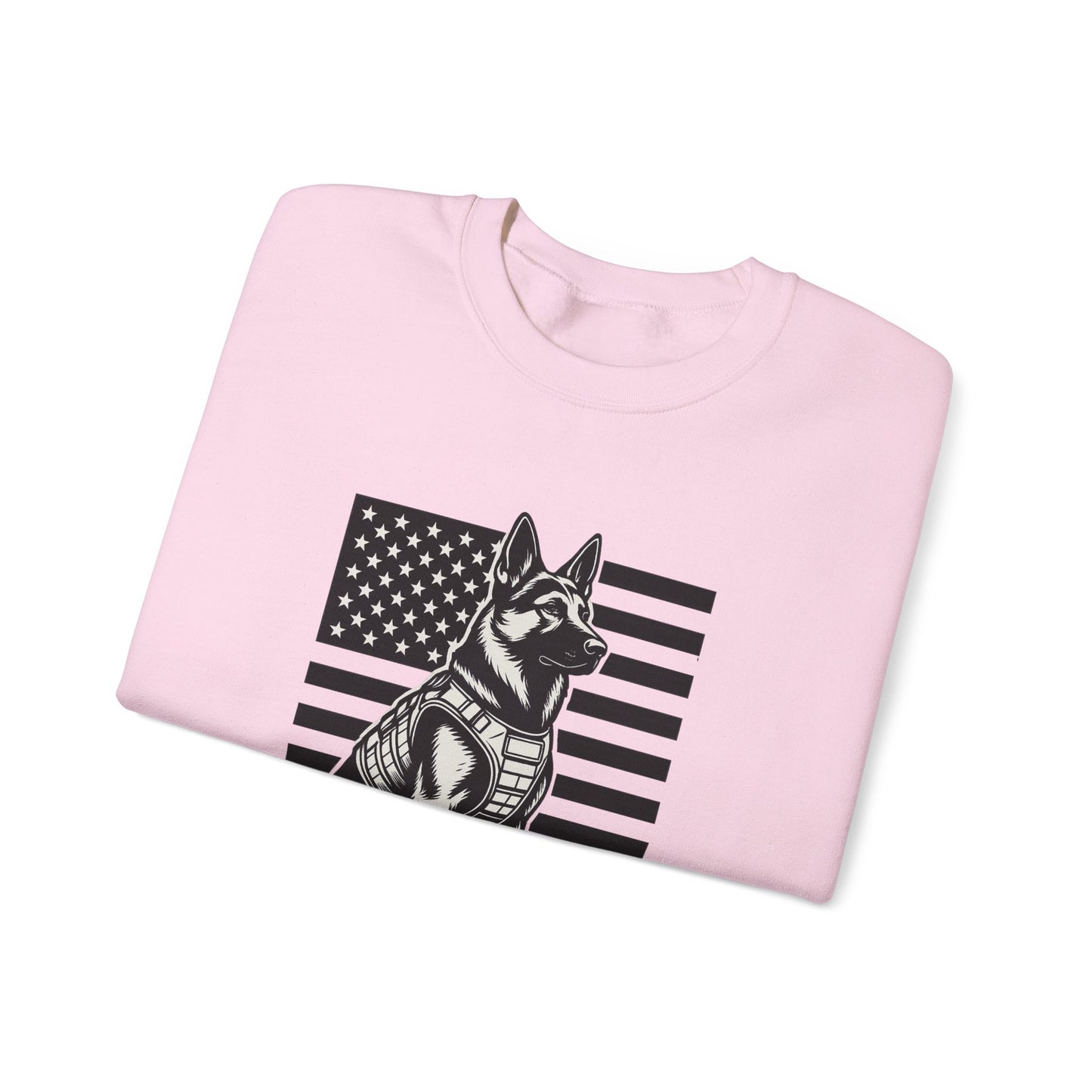 Patriotic Dog Sweatshirt, For God and Country Crewneck, Military Support Apparel, Veteran Gift, USA Flag Sweater