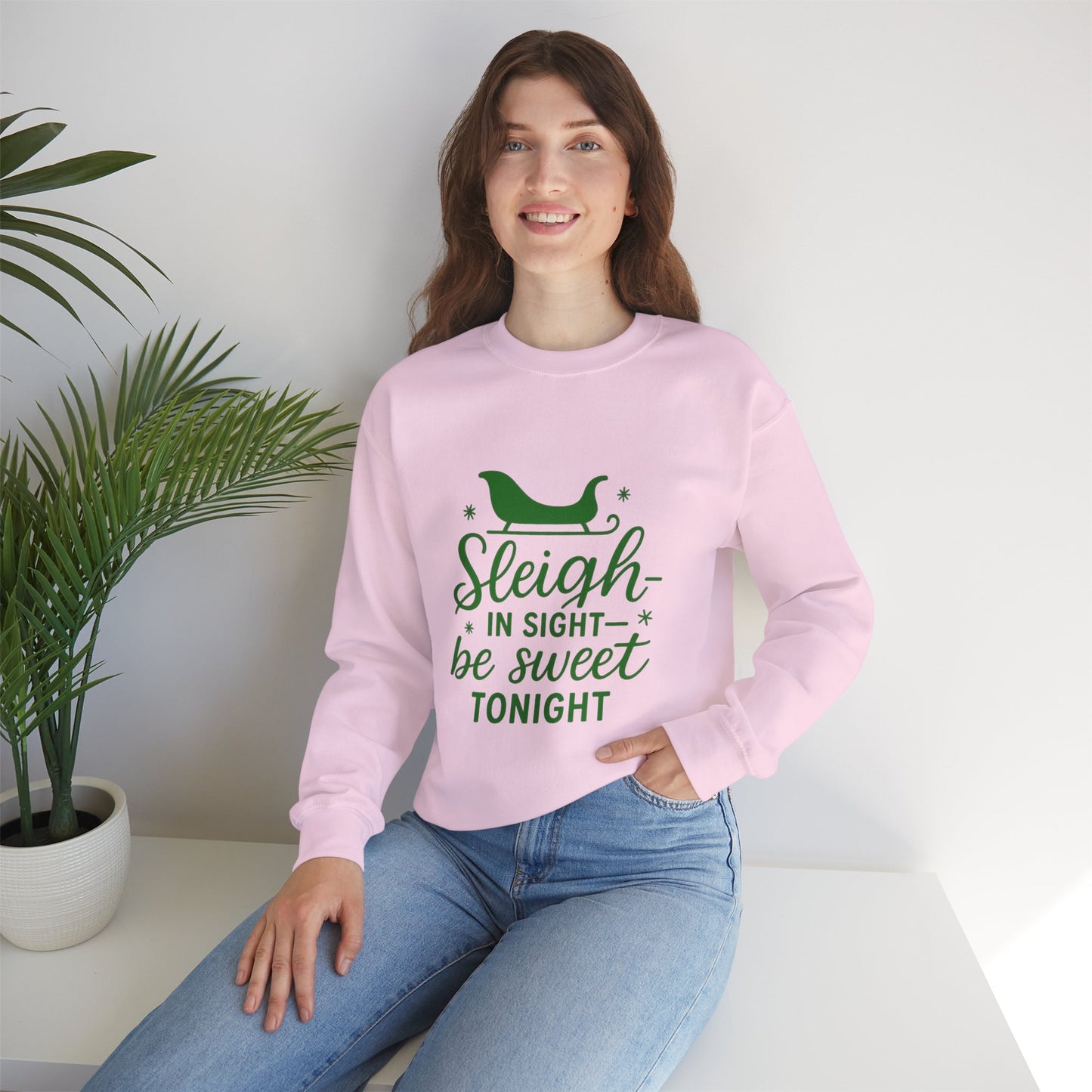 Holiday Cheer Crewneck Sweatshirt - Cozy, Fun Gift for Christmas, Winter Wear, Seasonal Fashion, Cozy Apparel, Festive Style