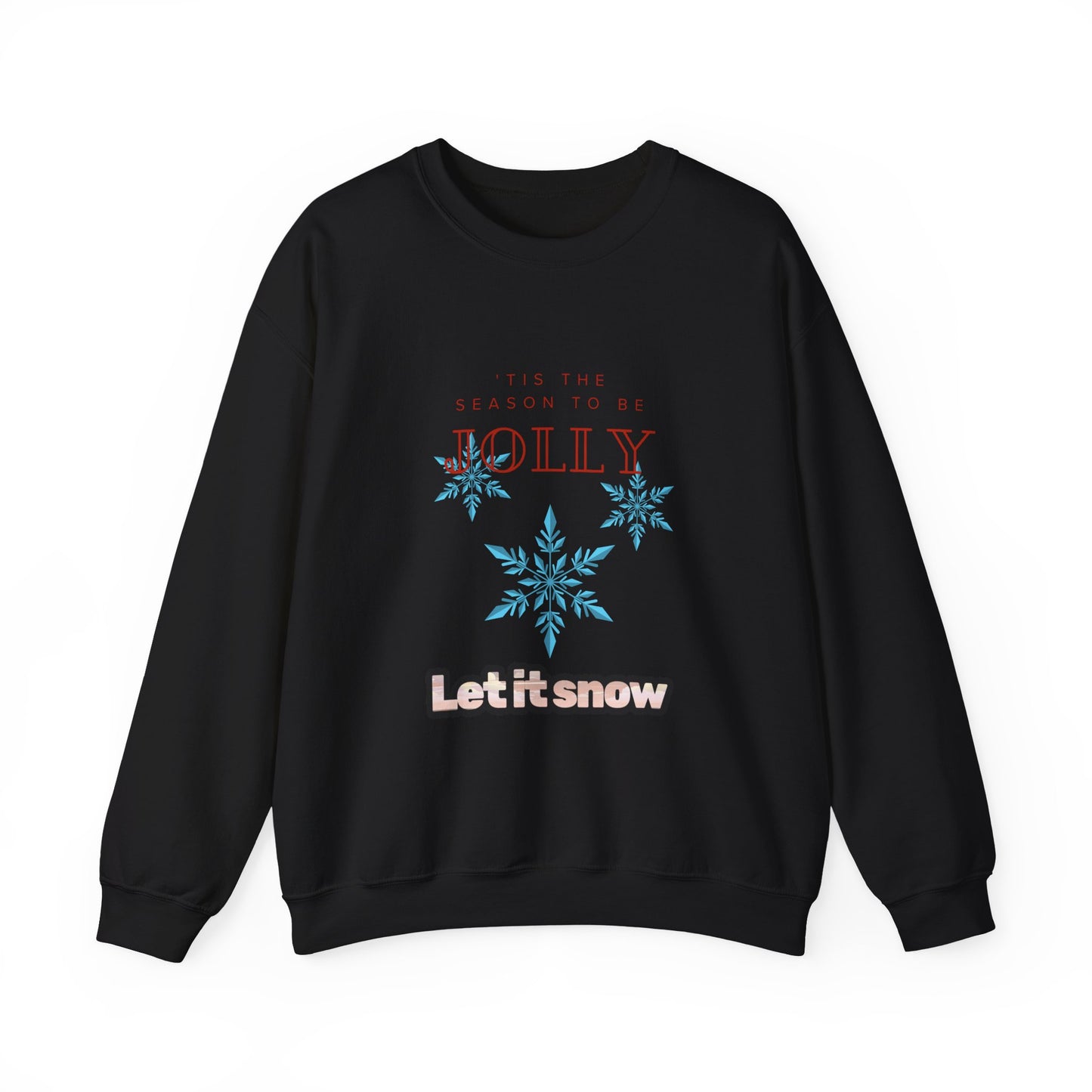Festive 'Let It Snow' Crewneck Sweatshirt - Cozy Holiday Apparel