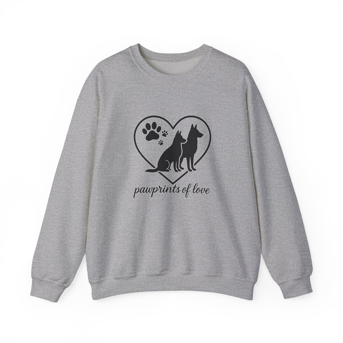 Pawprint Love Sweatshirt for Dog Lovers | Cozy Crewneck, Gift for Pet Owners, Animal Lovers, Dog Mom, Casual Style