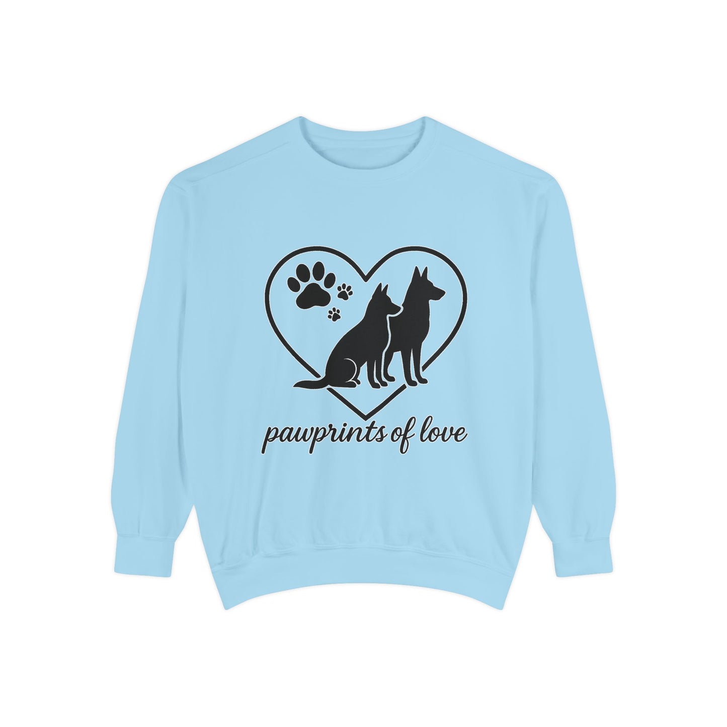 Paws of Love Unisex Garment-Dyed Sweatshirt