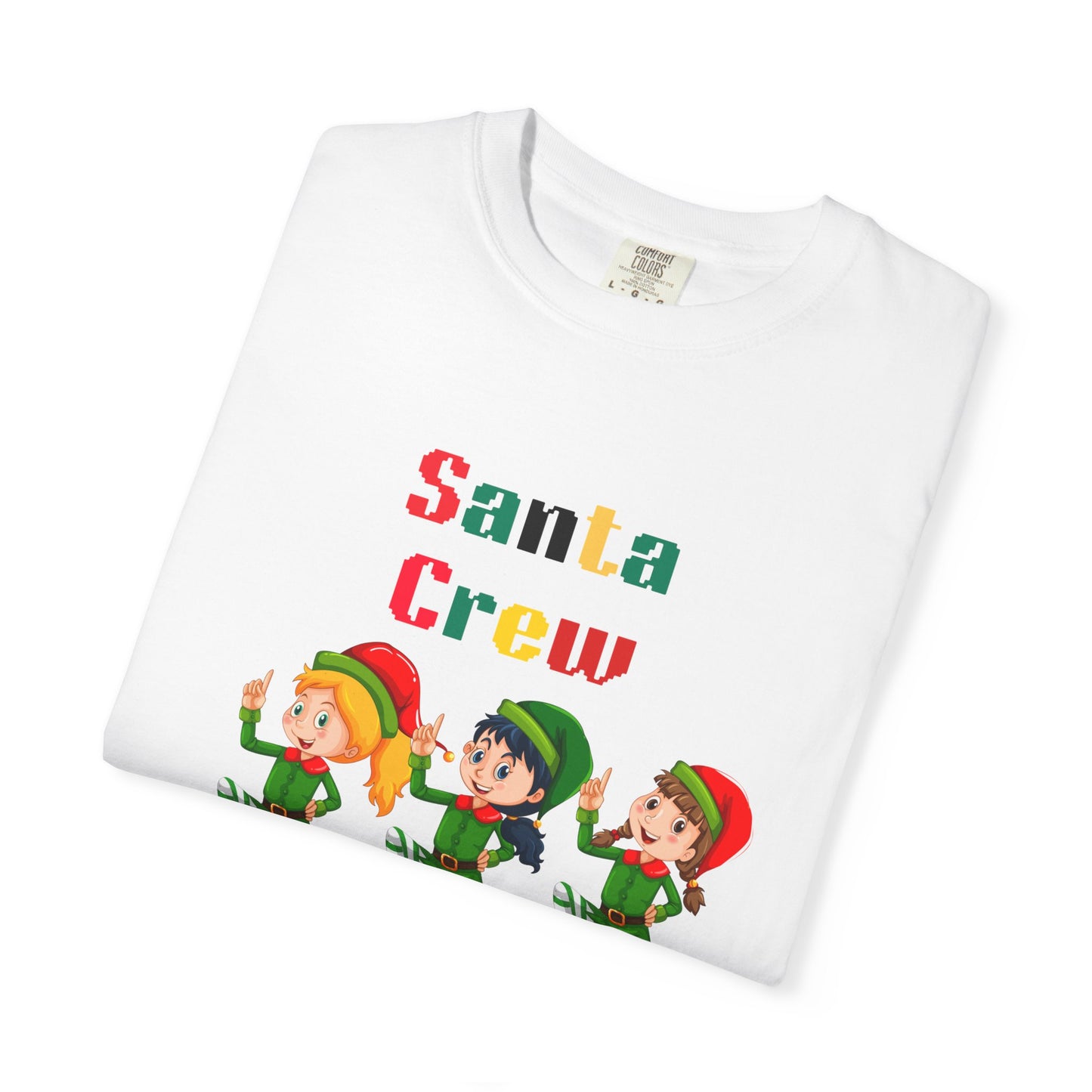 Christmas Elf T-Shirt, Fun Holiday Tee, Santa Crew Shirt, Cute Family Matching Tee, Festive Gift for Kids & Adults