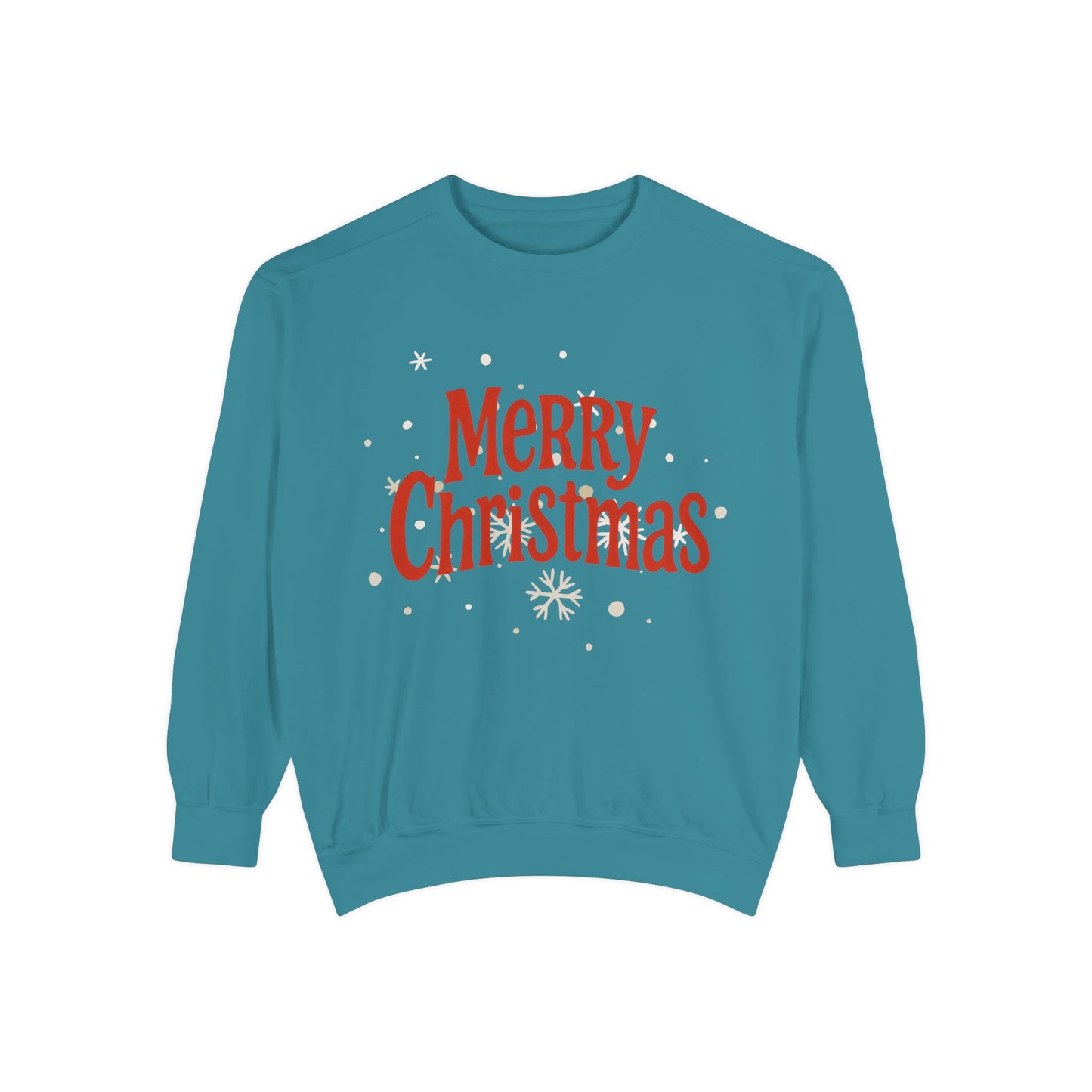 Merry Christmas Unisex Garment-Dyed Sweatshirt