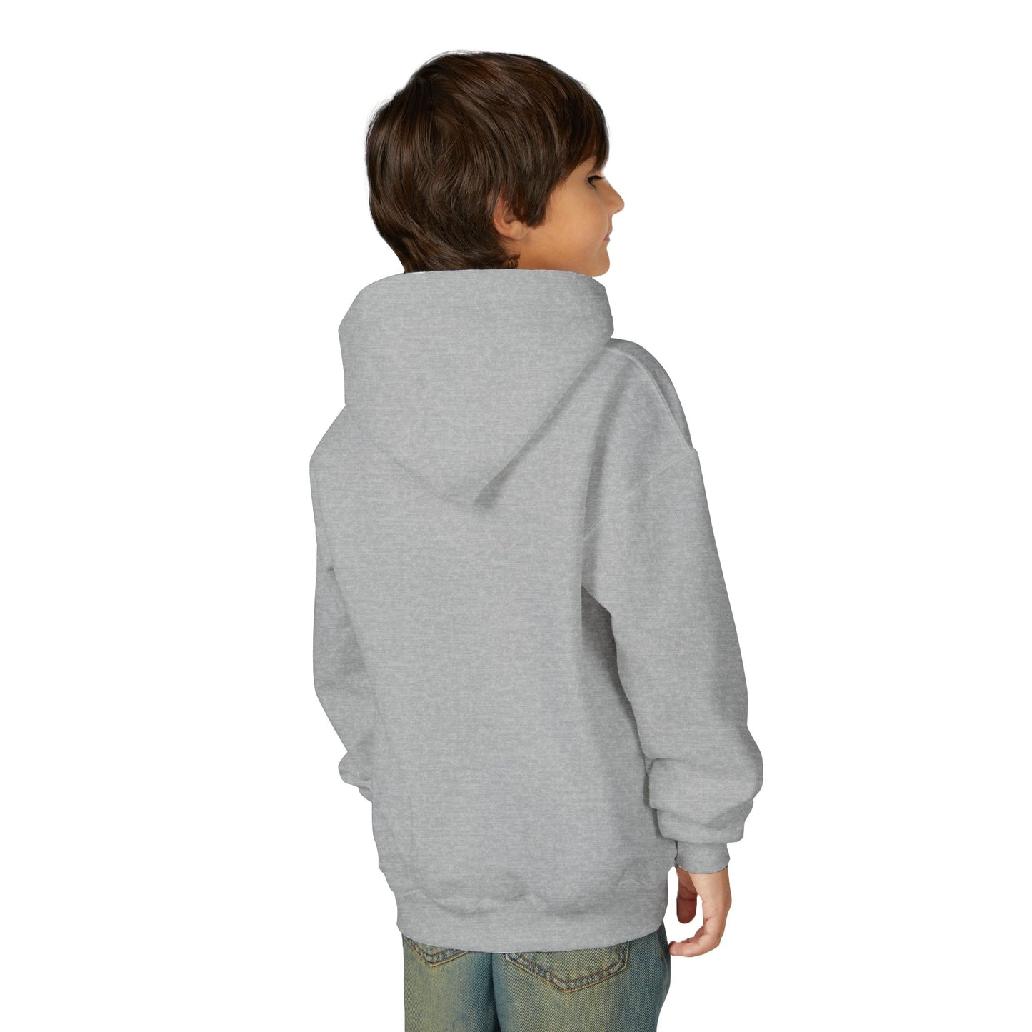 Youth Halloween Sweatshirt with Ghost and Pumpkins
