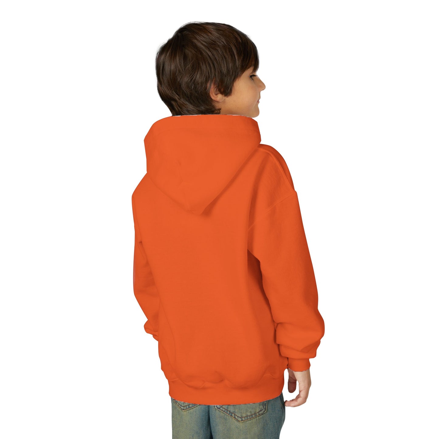 Youth Halloween Sweatshirt with Ghost and Pumpkins