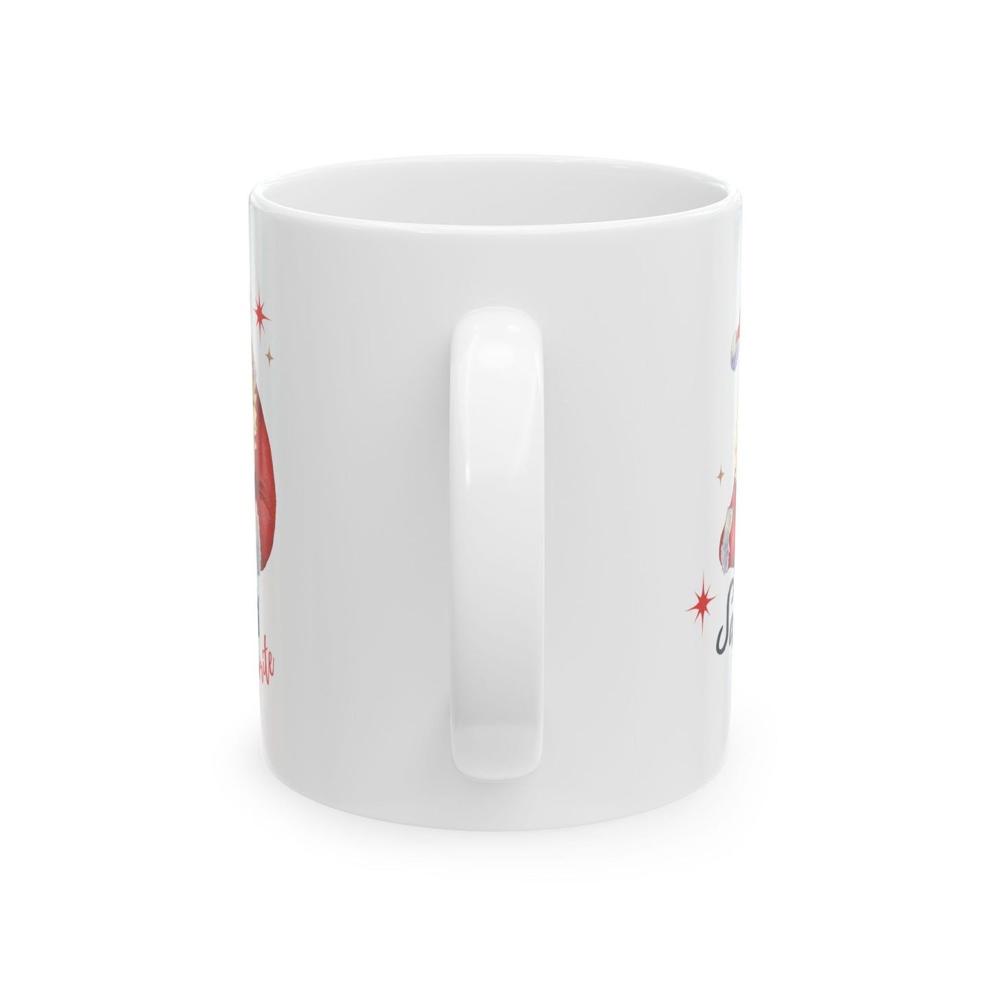 Santa's Favorite Ceramic Mug, Christmas Gift, Holiday Drinkware, Cute Coffee Cup, Festive Mug, Seasonal Kitchen Decor