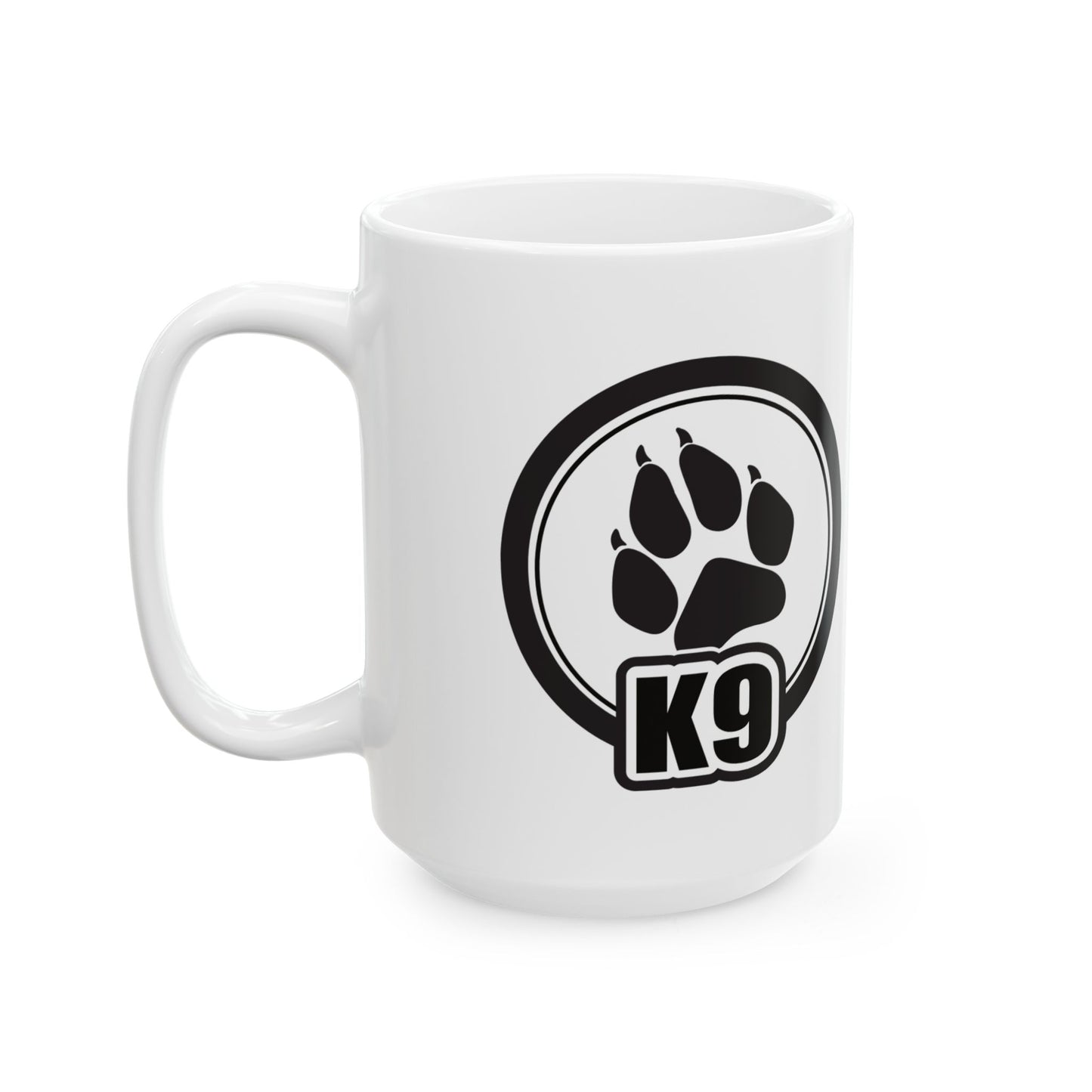 K9 Paw Print Ceramic Mug - Perfect for Dog Lovers,