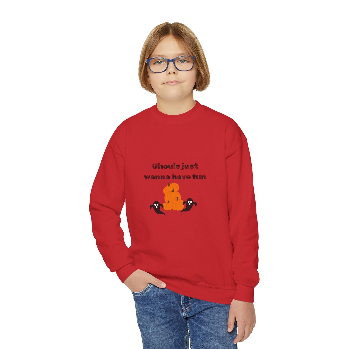 Ghouls Just Want to Have Fun Youth Crewneck Sweatshirt