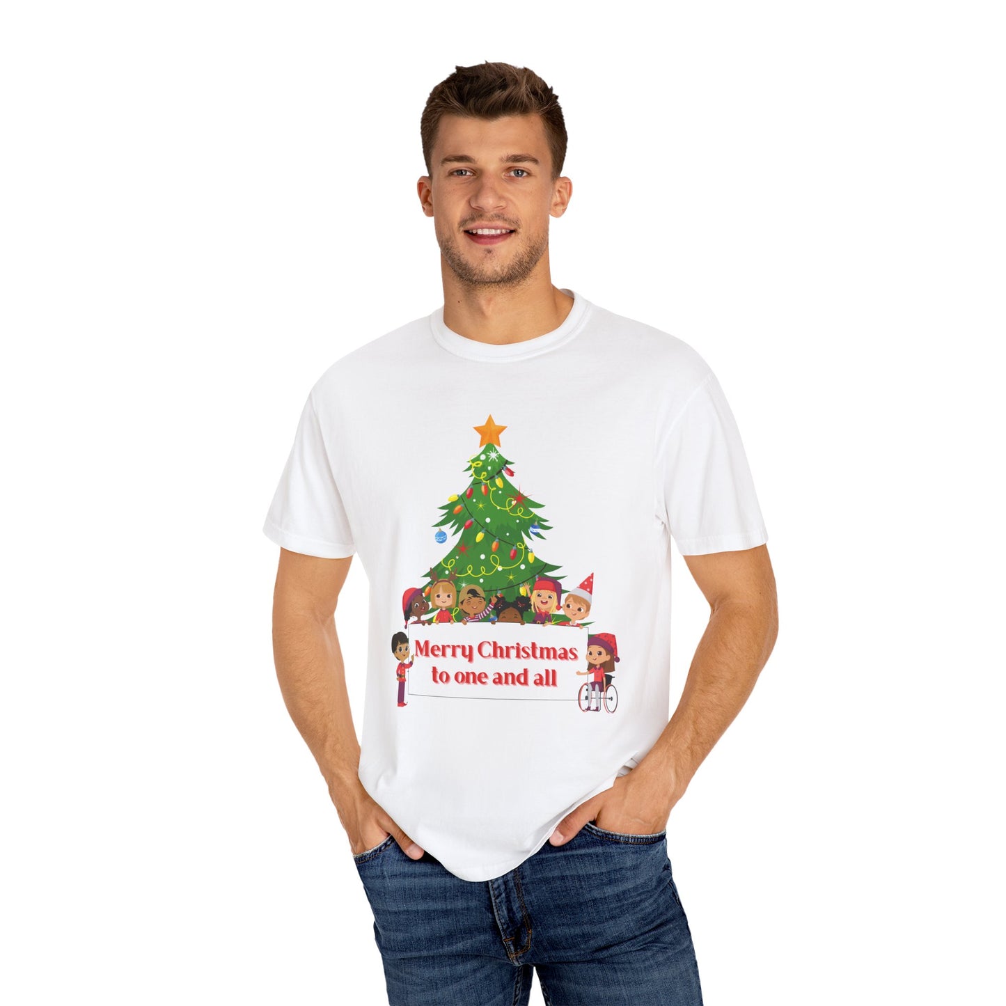 Merry Christmas Unisex T-Shirt, Holiday Tee, Cute Christmas Shirt, Family Gatherings, Festive Gift Idea