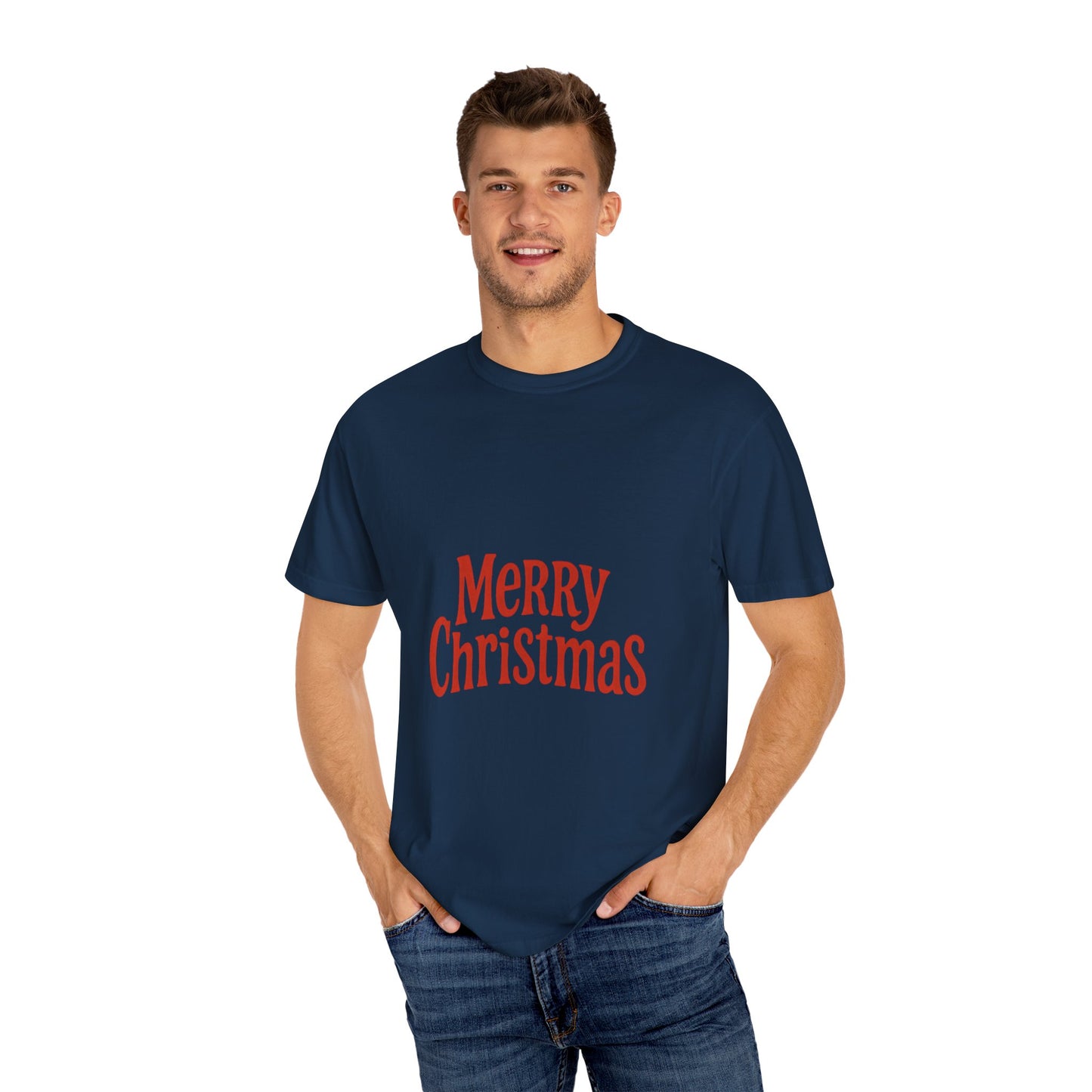 Merry Christmas Unisex Garment-Dyed T-shirt