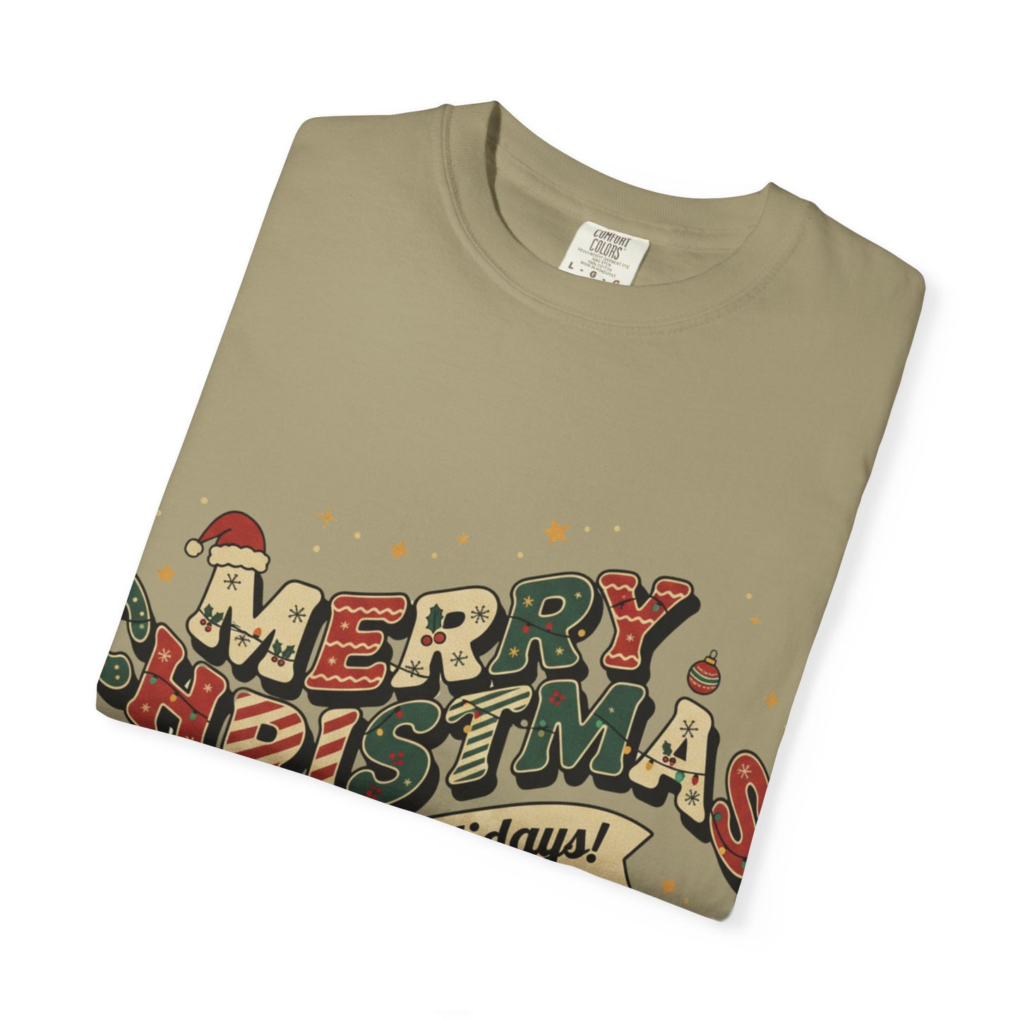 Merry Christmas Tee | Unisex Garment-Dyed T-Shirt for Holiday Cheer, Christmas Gift, Seasonal Wear, Funny T-Shirt, Festive Apparel