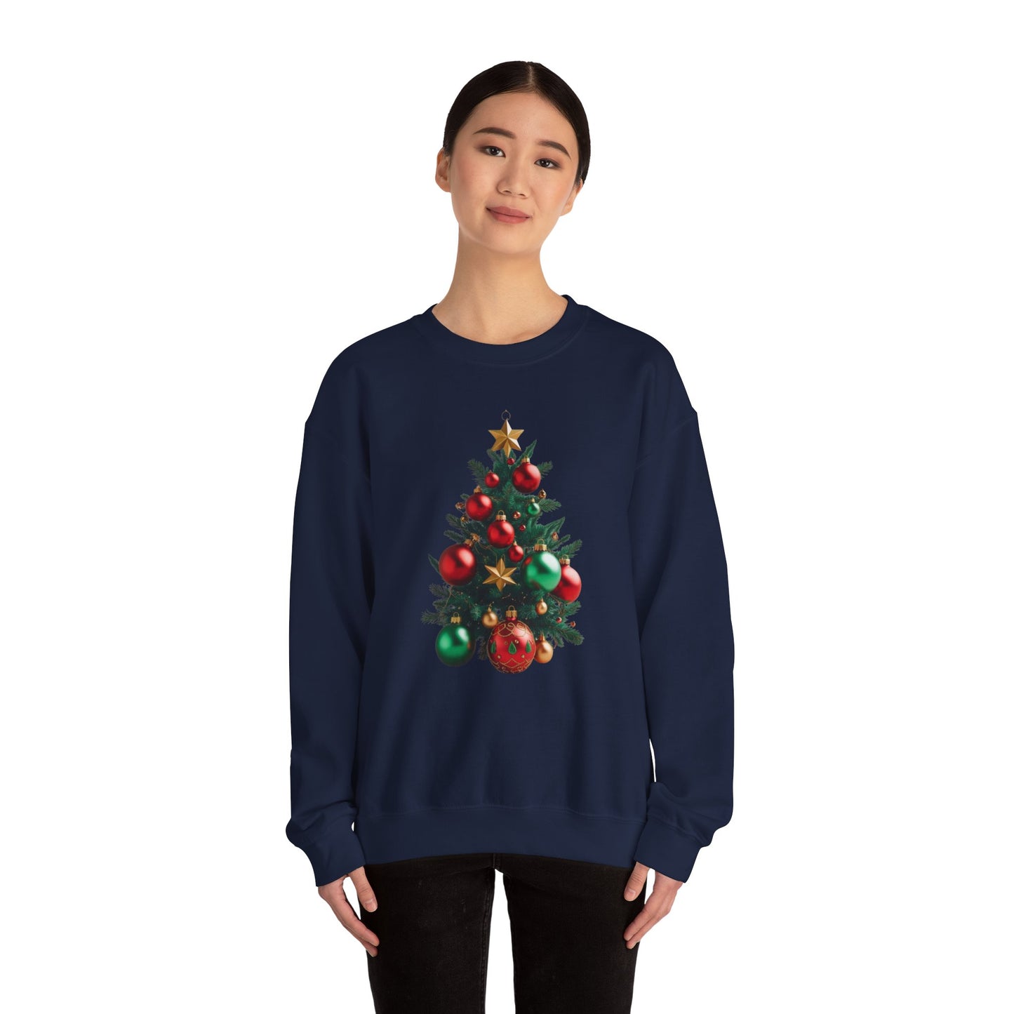 Christmas tree ornament design Unisex Heavy Blend™ Crewneck Sweatshirt