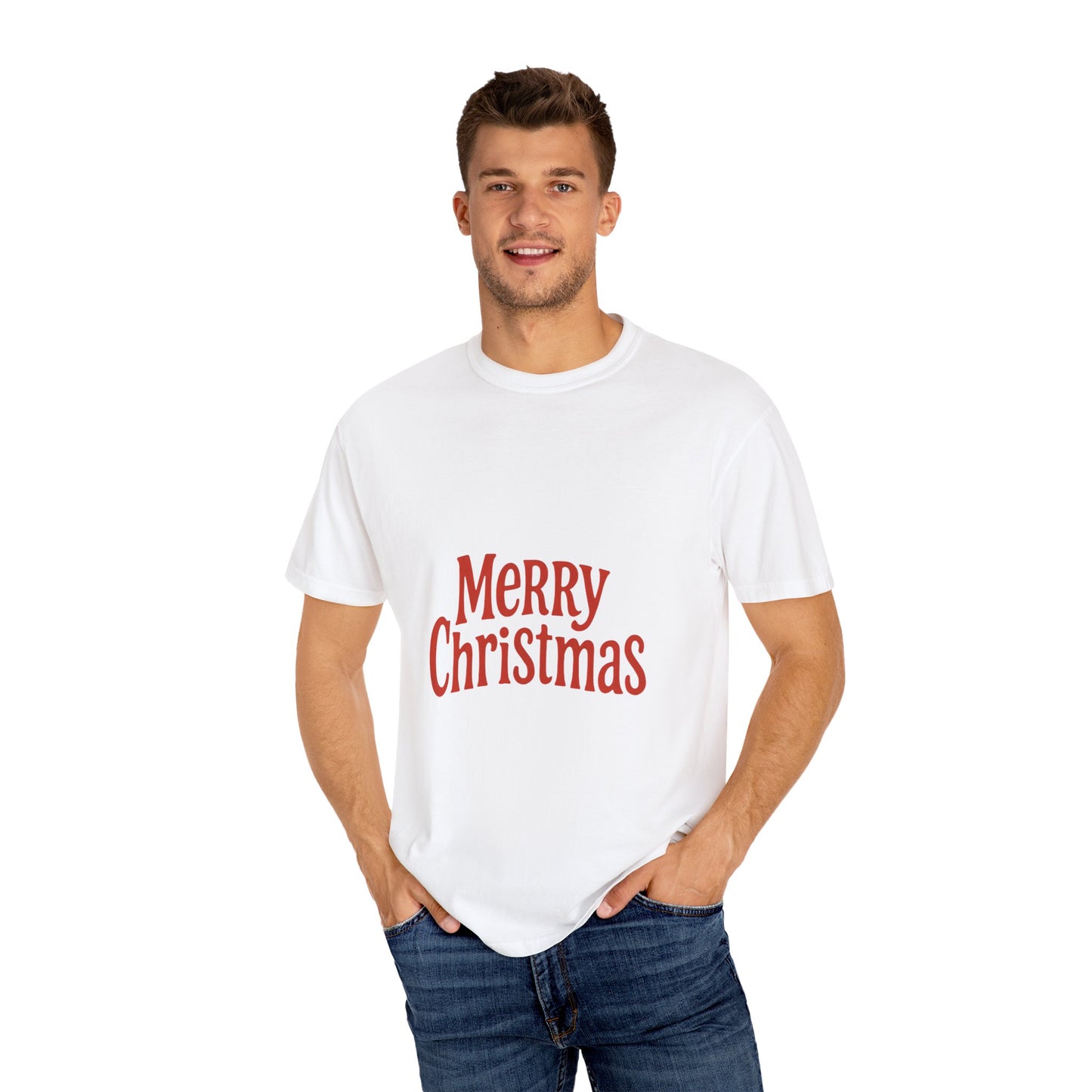 Merry Christmas Unisex Garment-Dyed T-shirt