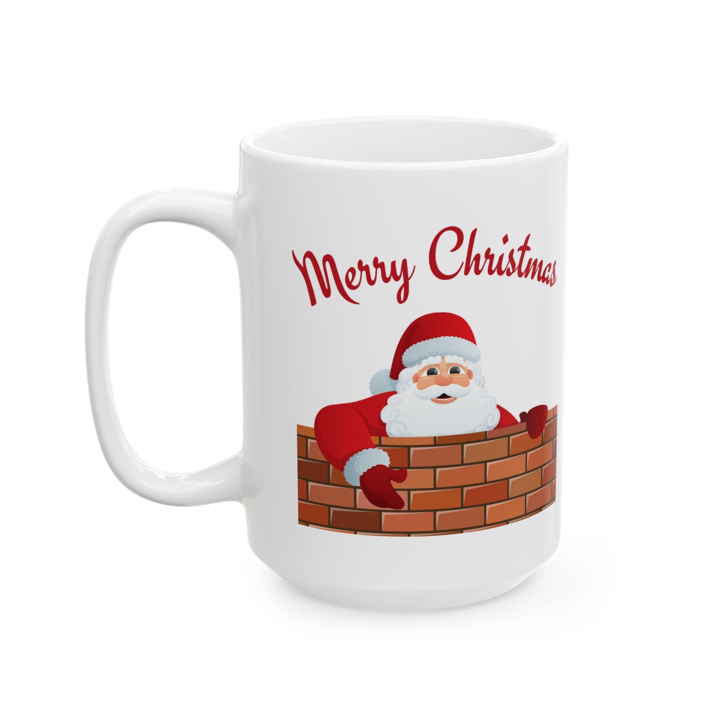 Santa Claus Christmas Mug - Festive Holiday Coffee Cup, Xmas Gift