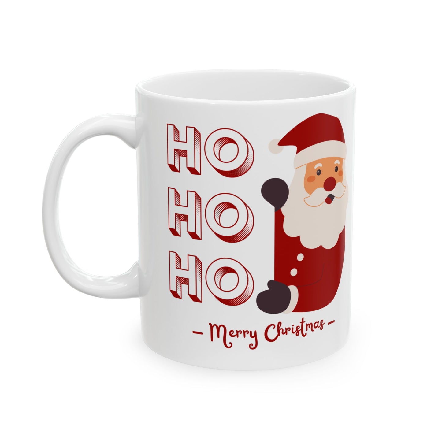 Festive Santa Ceramic Mug | Holiday Gift, Christmas Decor, Cozy Winter Vibes,